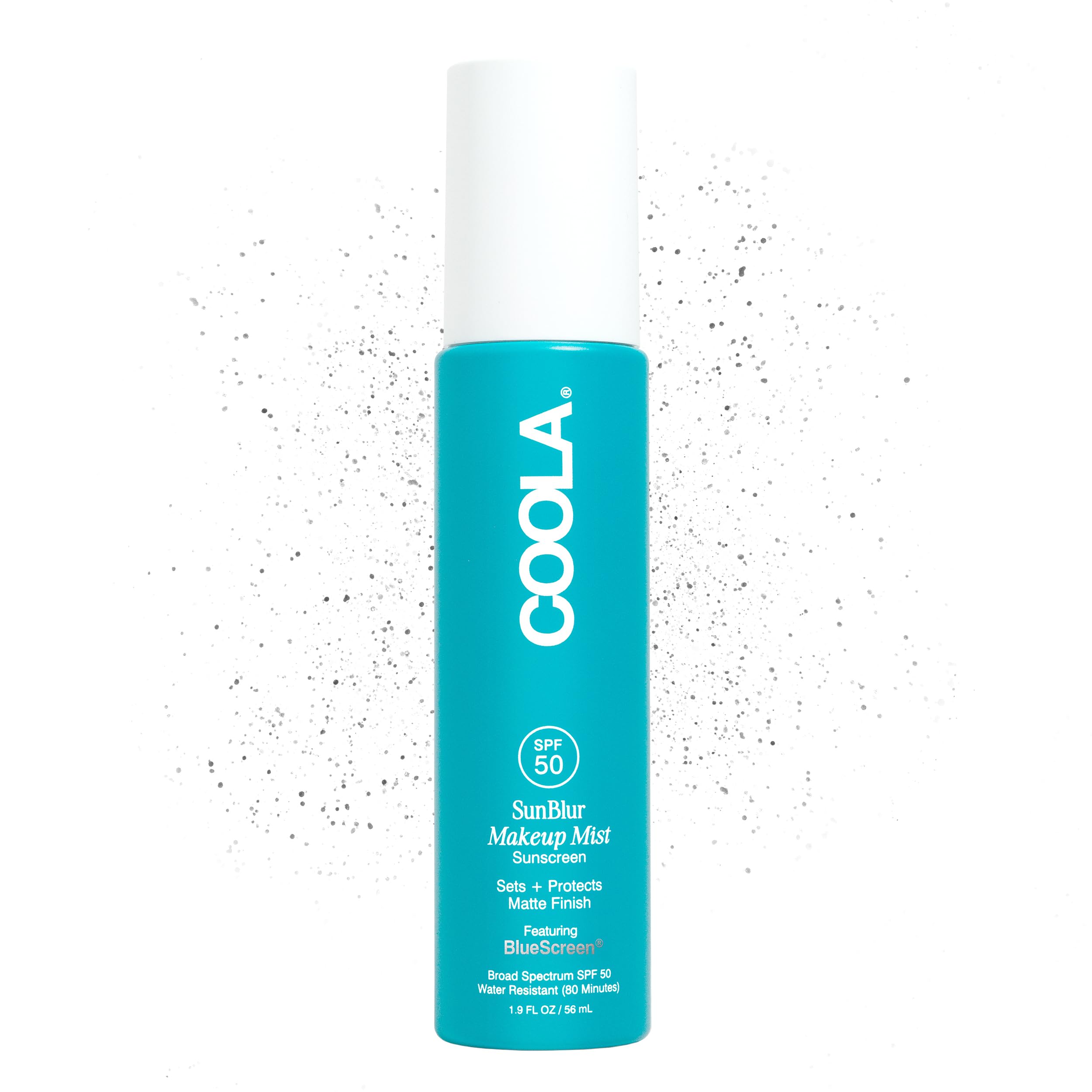 COOLA SunBlur Makeup Mist Sunscreen with SPF 50, Matte Setting Spray, Dermatologist Tested Sunscreen, Paraben Free, Vegan, 1.9 F