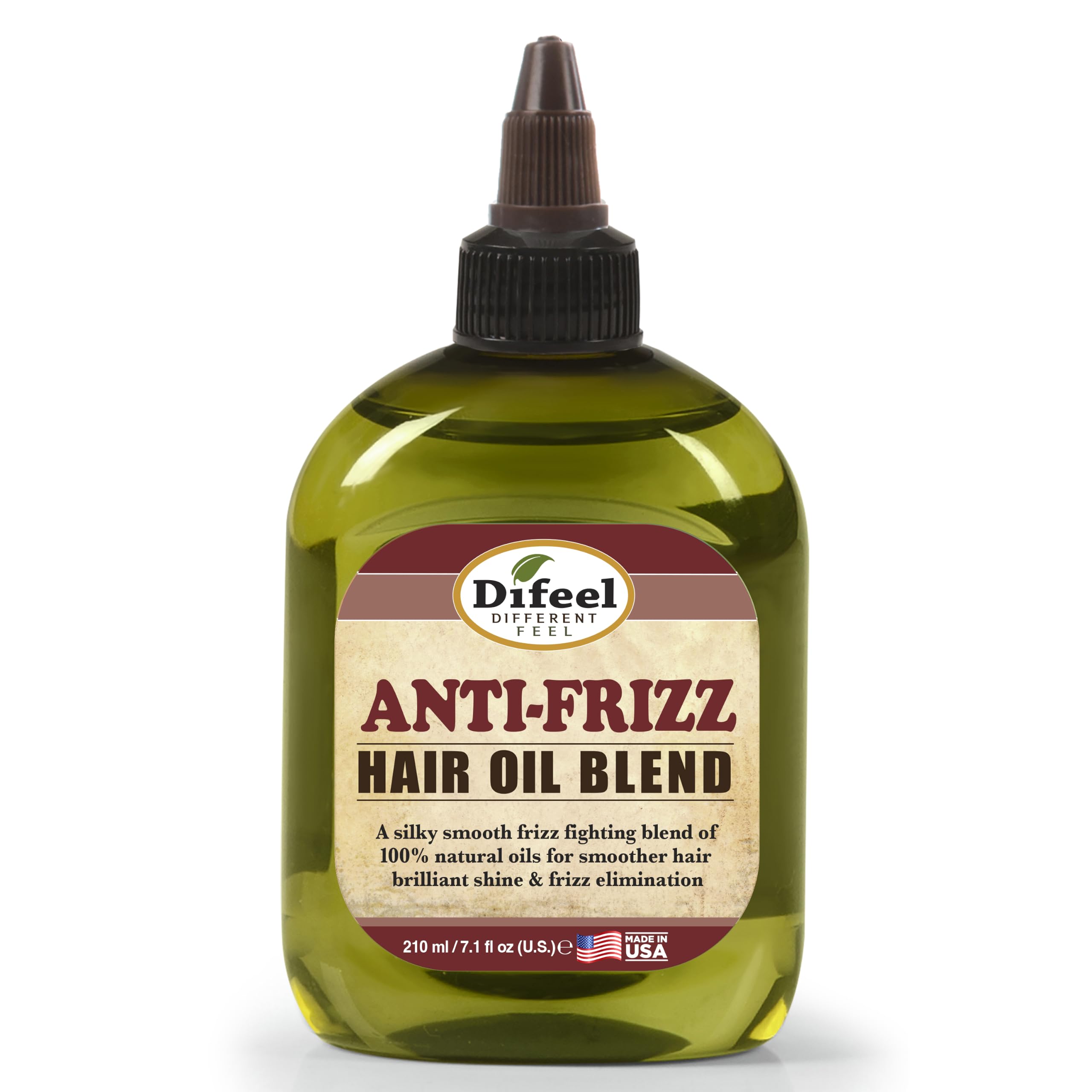 Difeel AntiFrizz Hair Oil Blend 7.1 oz.  FrizzFighting Hair Oil, Helps Smooth Hair & Enhance Shine, Lightweight Hair Treatmen