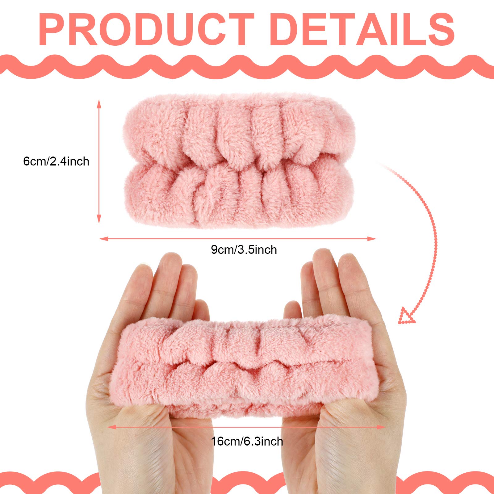 4 Pairs Wrist Spa Washband Microfiber Wrist Wash Towel Band Wristband Scrunchies For Washing Face Absorbent Wrist Sweatband For