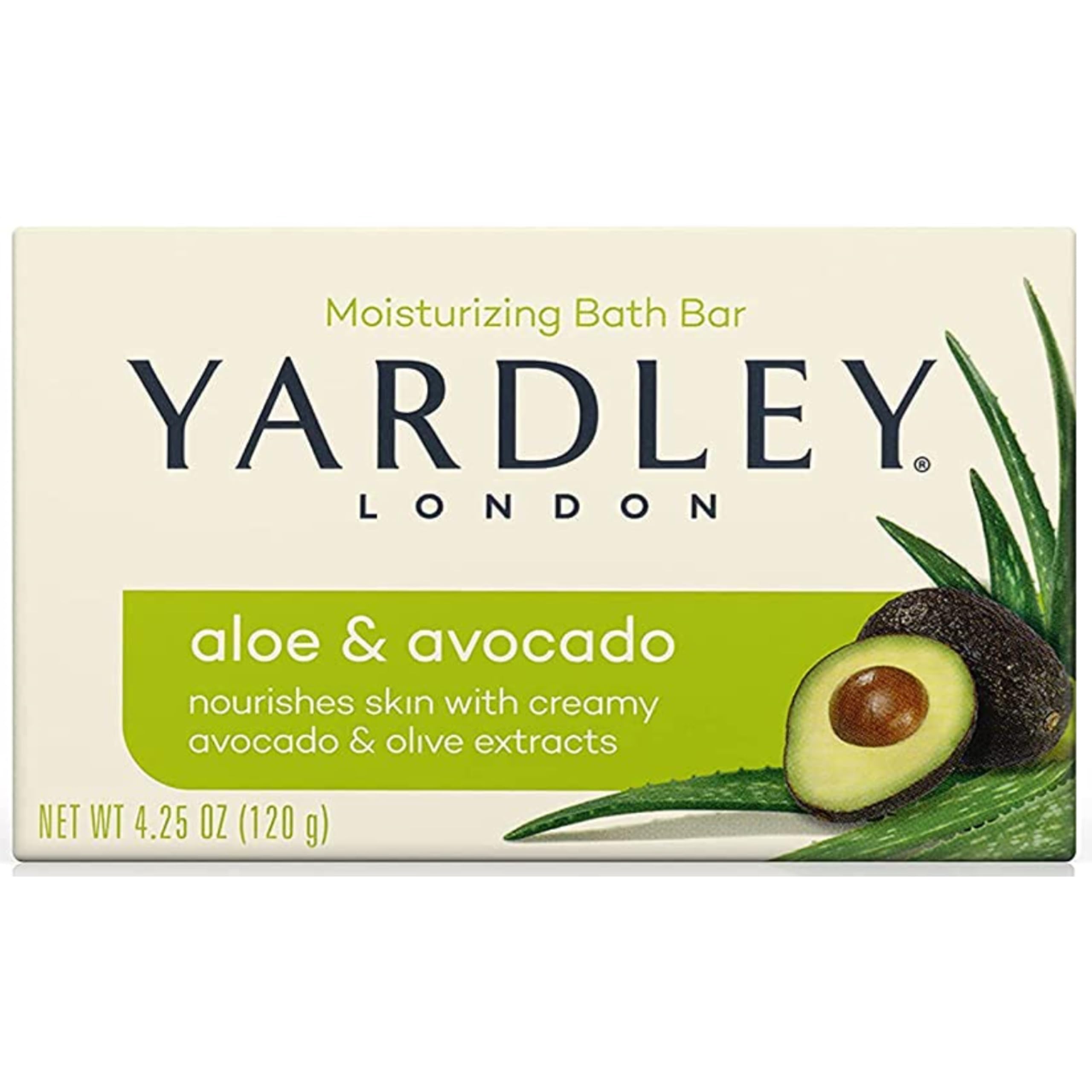Yardley London Aloe And Avocado Naturally Moisturizing Bath Bar 4.25 Oz (Pack Of 1)