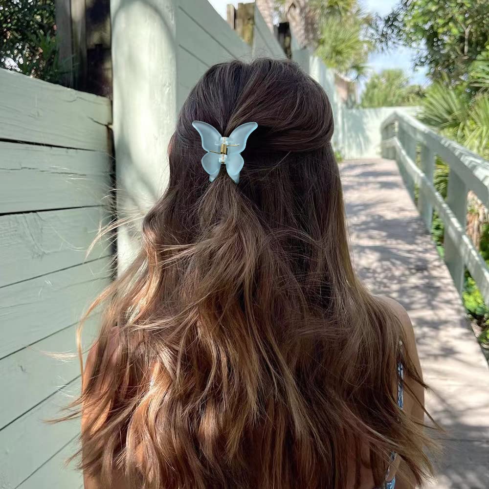 Canitor Small Butterfly Hair Clips Claw Clips 1.9'' Mini Clips For Girls (Style-04)
