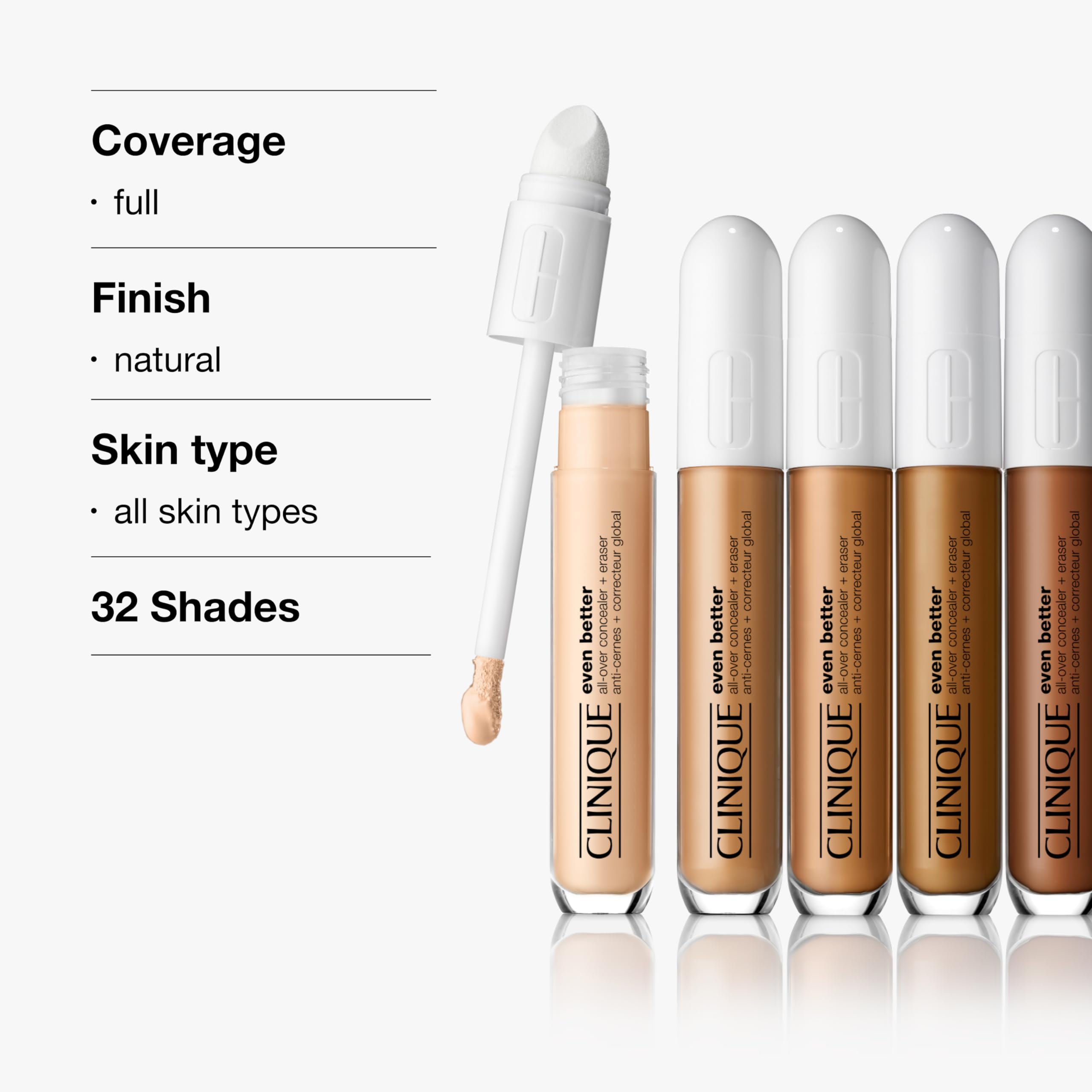 Clinique Even Better All-Over Concealer Plus Eraser - Cn 52 Neutral Concealer Women 02 Oz