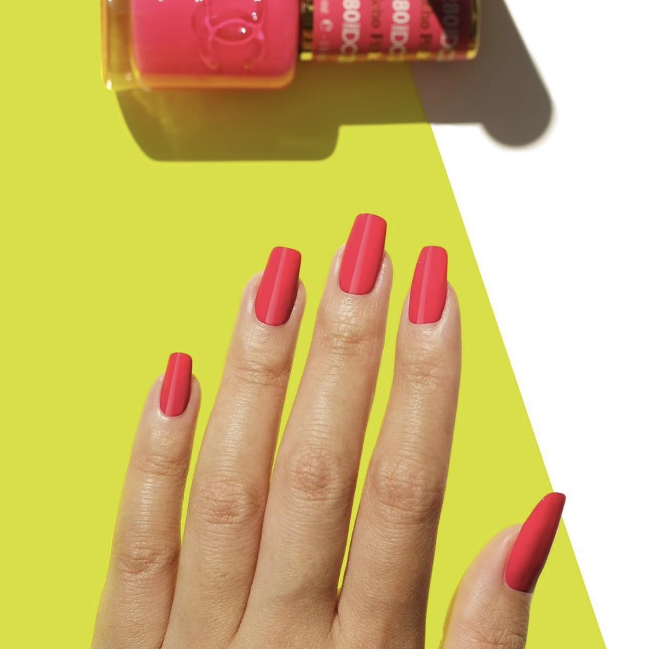 Dnd Dc Gel Polish Set, Pink Collection, Uv/Led Gel Polish And Air Dry Nail Lacquer, Matching Chip-Free Polish Duo, 280 Echo Pink