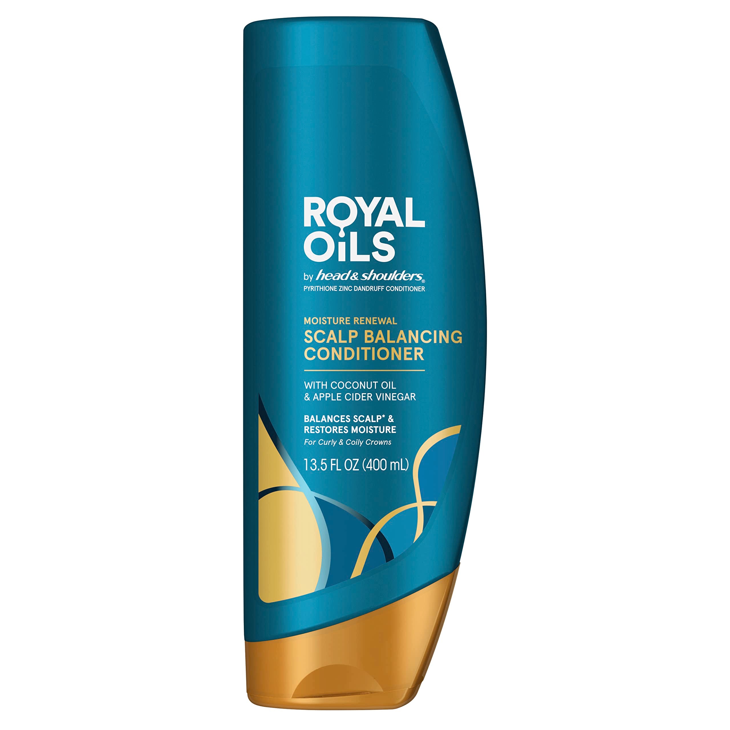 Head & Shoulders Conditioner, Moisture Renewal, Anti Dandruff Treatment and Scalp Care, Royal Oils Collection with Coconut Oil, 