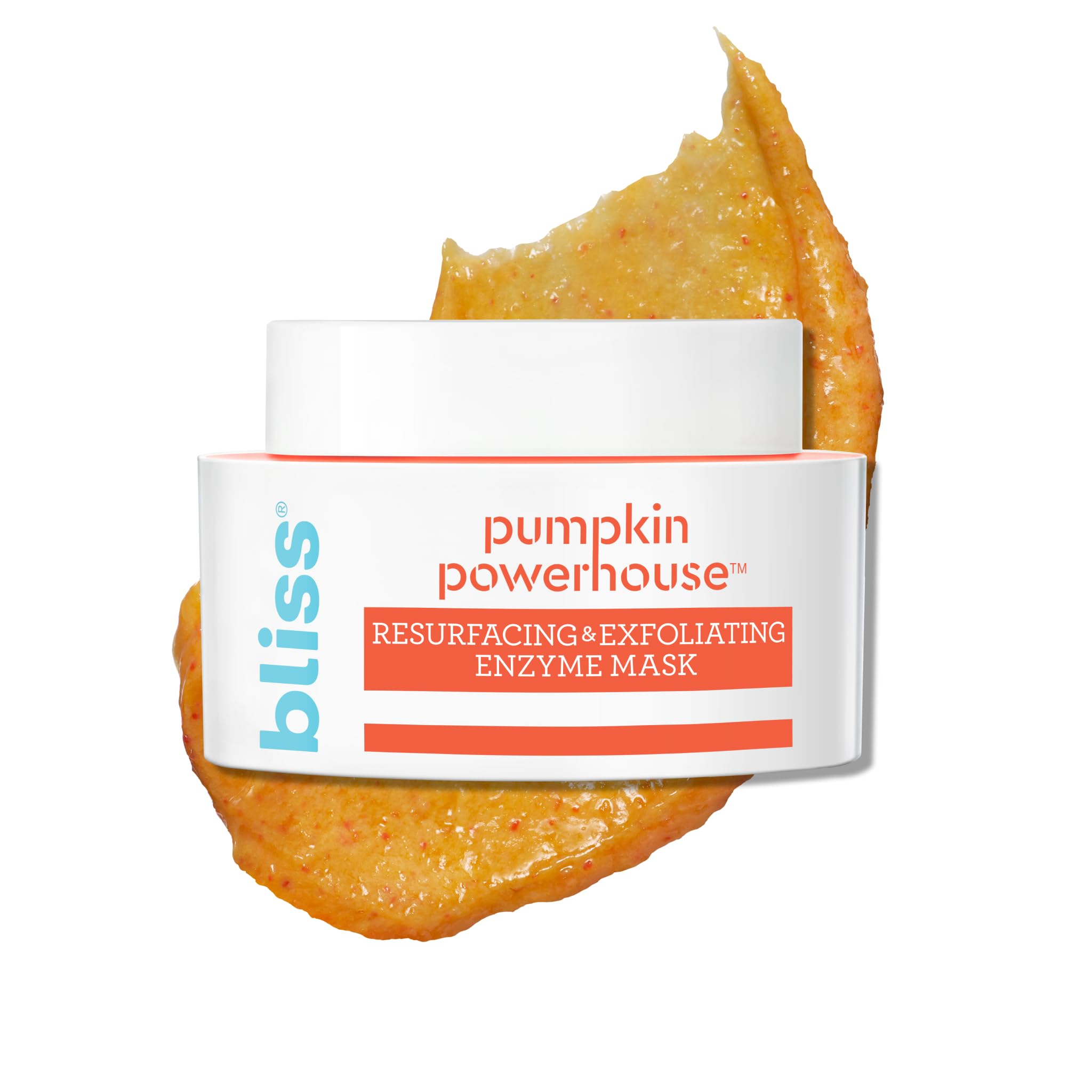 Bliss Pumpkin Enzyme Face Mask | Pumpkin Powerhouse Resurfacing & Exfoliating Mask | Vitamins, Minerals & Antioxidants for Brigh