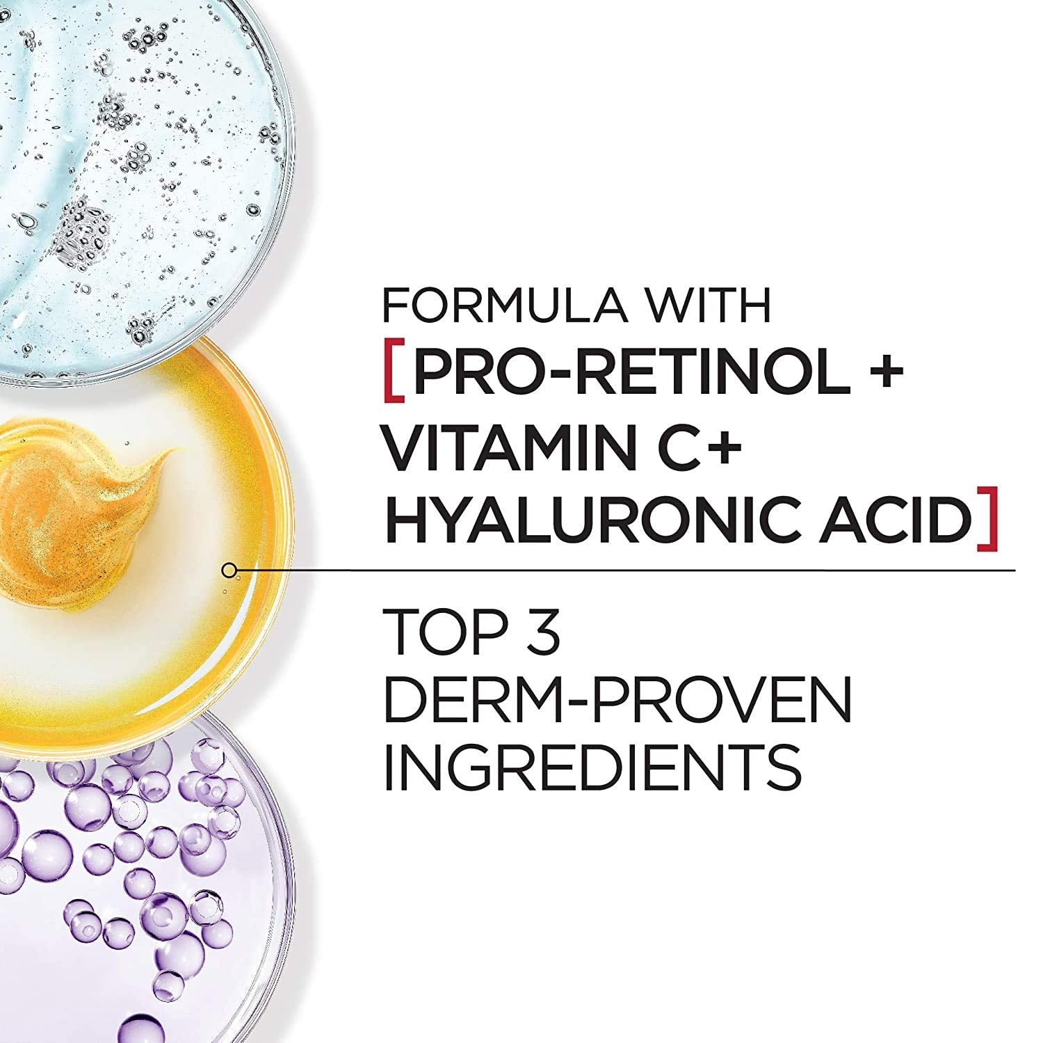 L'Oreal Paris Revitalift Triple Power Anti-Aging Broad Spectrum SPF 30 Sunscreen, Pro Retinol, Hyaluronic Acid & Vitamin C Lotio