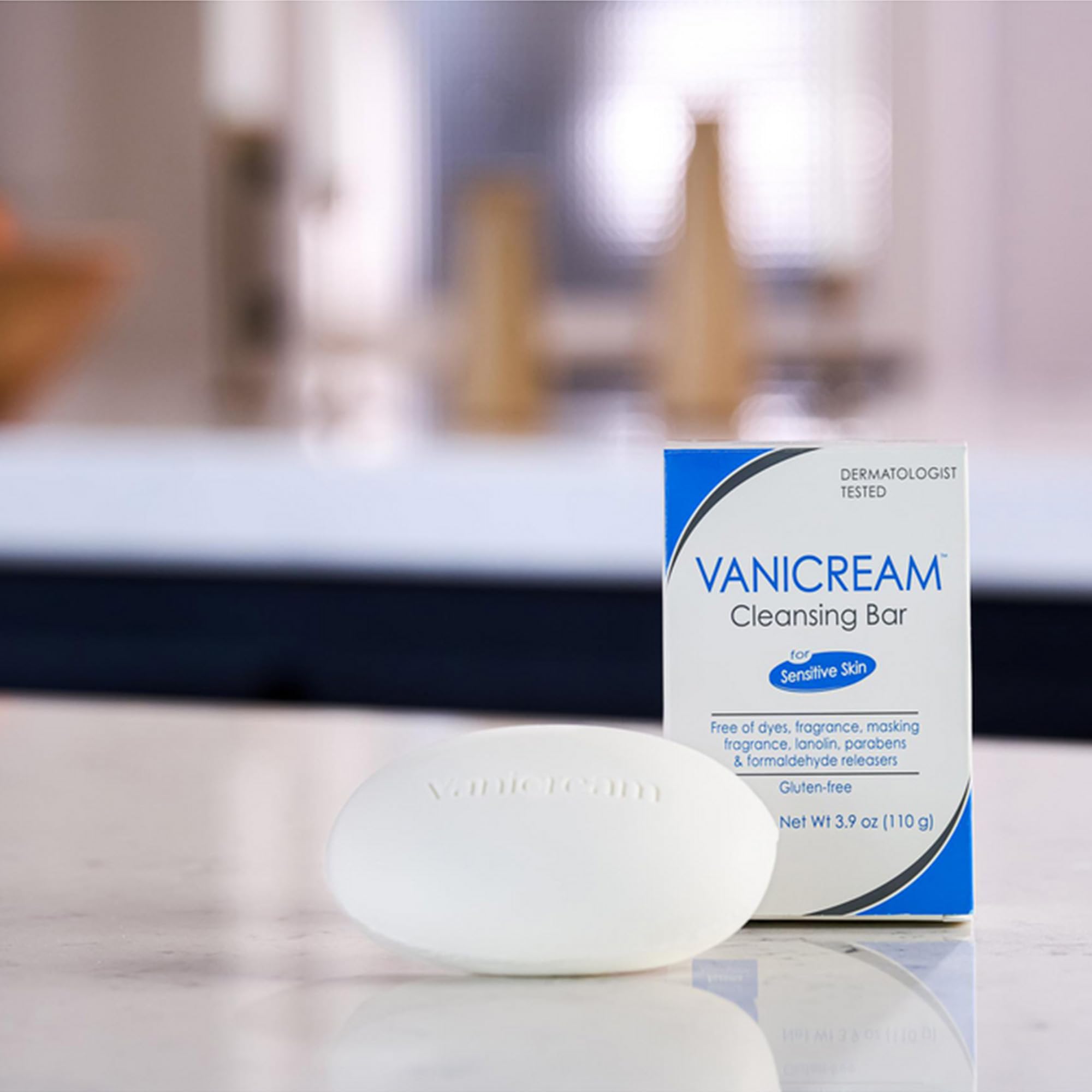 Vanicream Bundle Kit includes Vanicream Cleansing Bar (3.9 oz), Vanicream Shampoo (12 fl oz), and Vanicream Conditioner (12 fl o