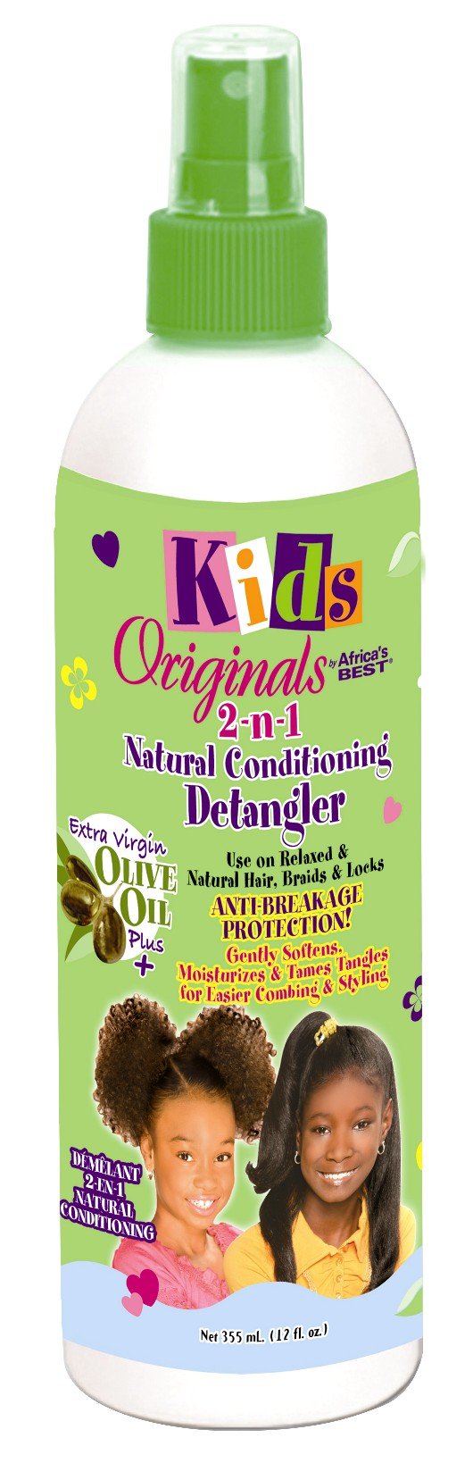 Africas Best Kids Orig 2-N-1 Detangler 12 Ounce Pump (354Ml)
