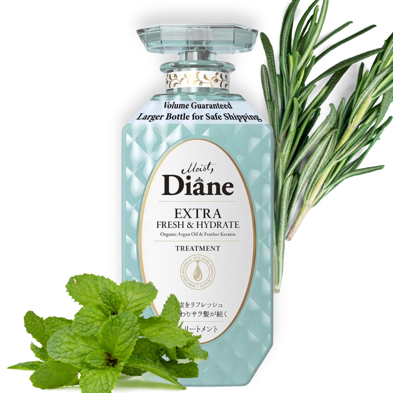 Moist Diane Anti Dandruff Conditioner for Oily Hair Women & Men, Itchy Scalp Treatment by Argan Oil, Tea Tree, Mint, Rosemary & 