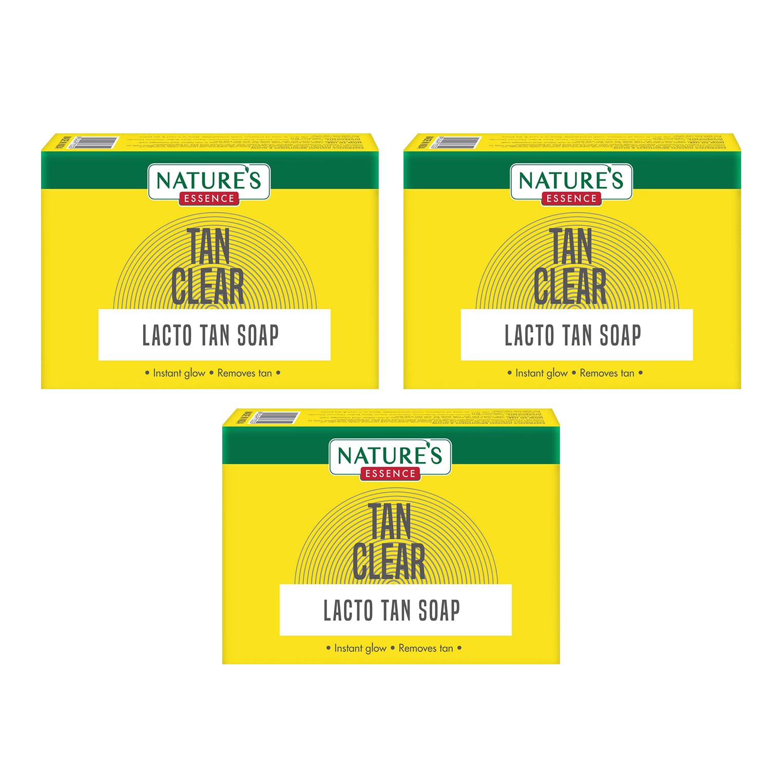 Natures Essence Tan Clear Lacto Tan Soap| | Soap For Bath, 225Gm, Pack Of 3