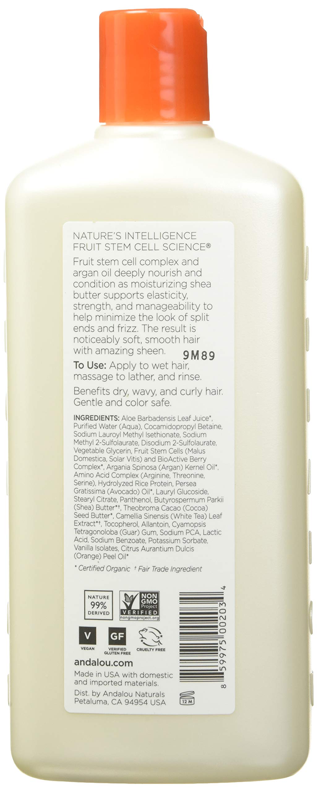 Andalou Naturals Argan Oil And Shea Moisture Rich Shampoo, Pack Of 3