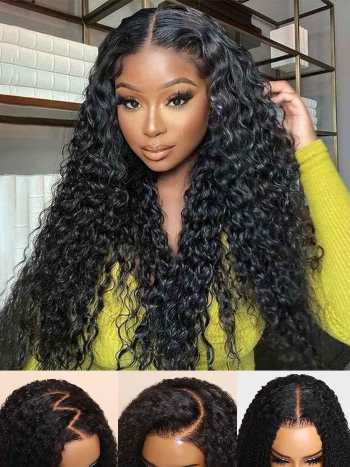 Beauty Forever Bye Bye Knots Wig 7X5 Pre-Everything Water Wave Put On And Go Glueless Wigs With Invisible Knots Pre Cut Lace Hum