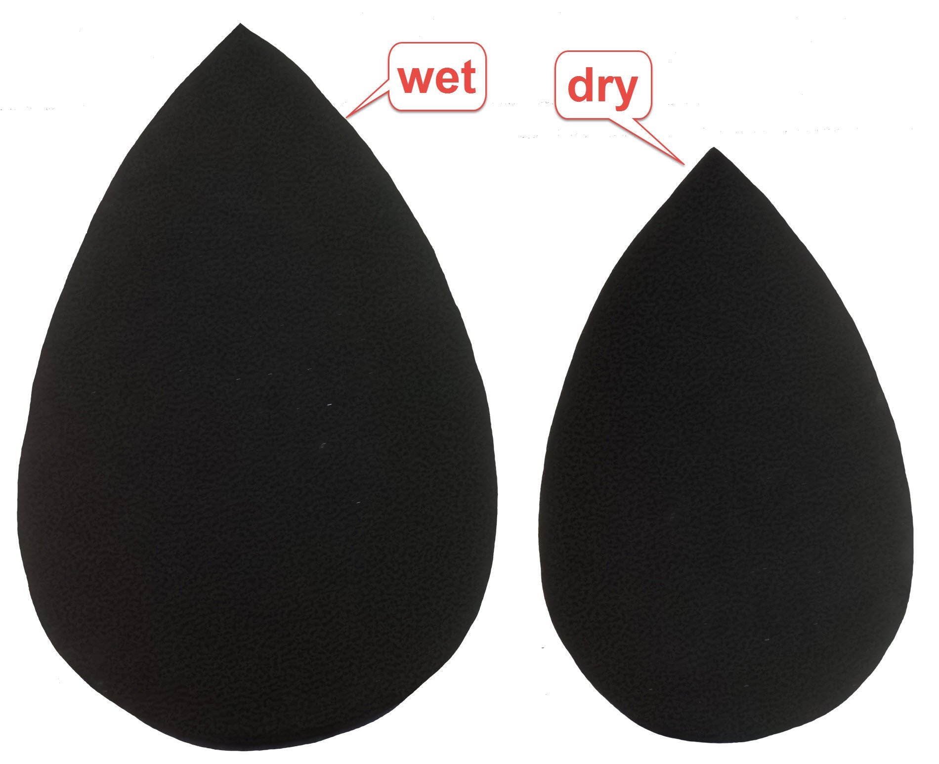 Essencell Cosmetic Pro Makeup Blender Sponges 2Pc Pack - Easily Blend Liquid Foundation,Highlight And Contour-Flawless Sponge Ap
