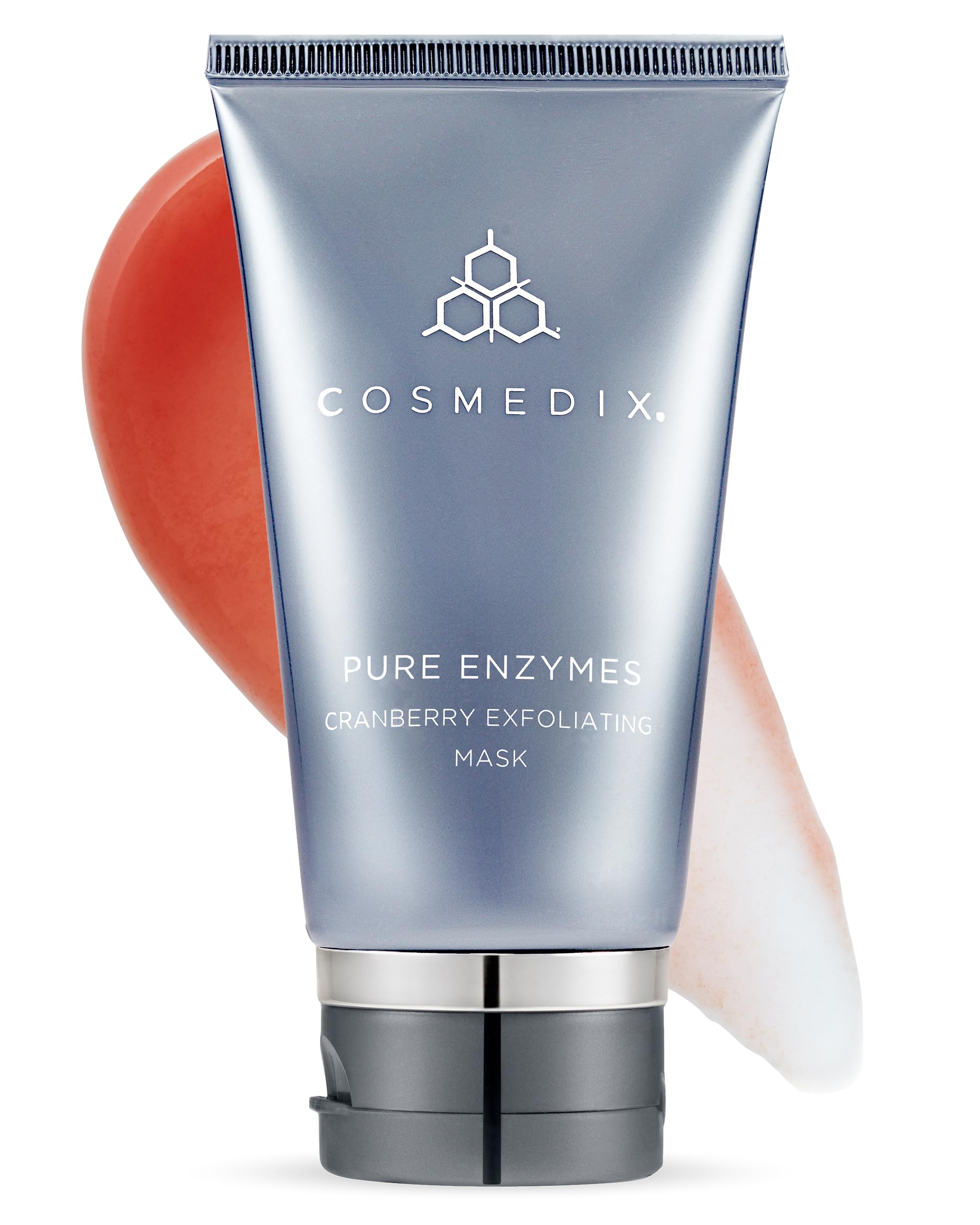 COSMEDIX Pure Enzymes Cranberry Exfoliating Mask, Gently Exfoliates Dry Skin, Helps Smooth Skin Texture, L-Lactic Acid & Cranber