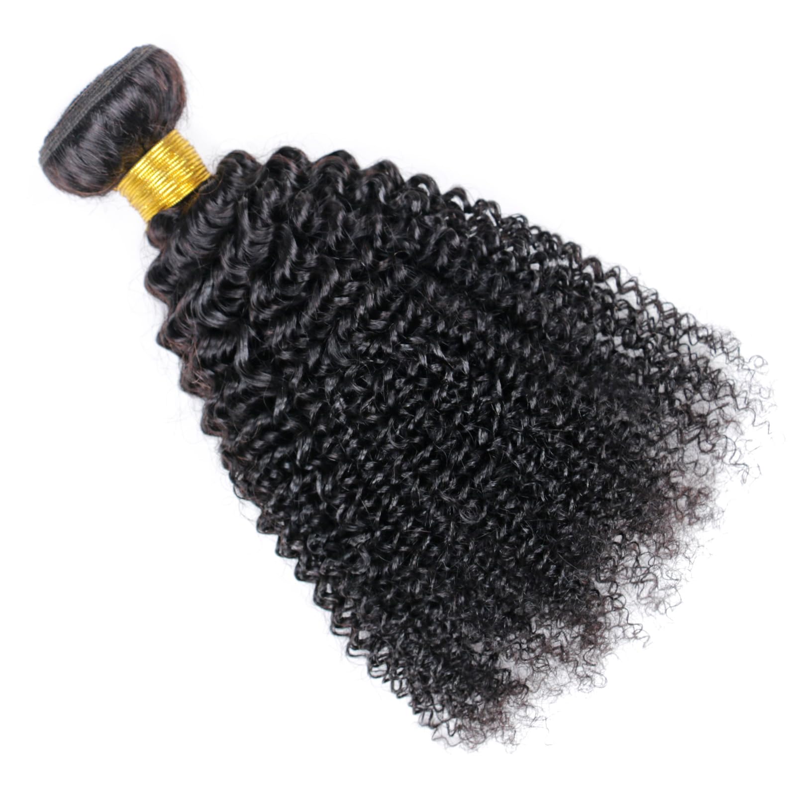 huarisi 10A Afro Kinky Curly Bundles Human Hair One Bundle 16 Inch 100% Unprocessed Virgin Brazilian Human Hair Bundles Hair Ext
