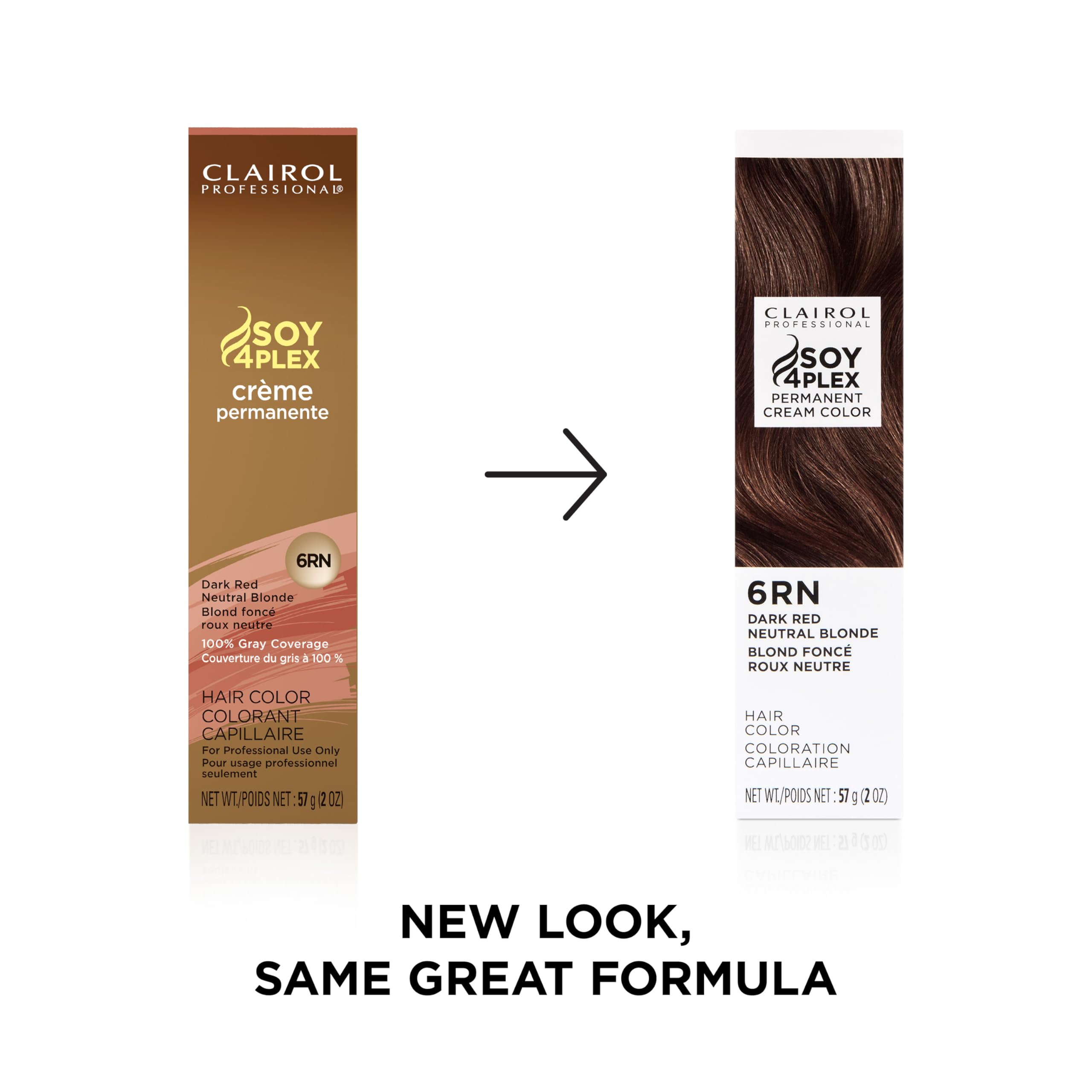 Clairol Professional Crme Permanente, 6rn Dark Red Neutral Blonde, 2 oz. - Packaging May Vary