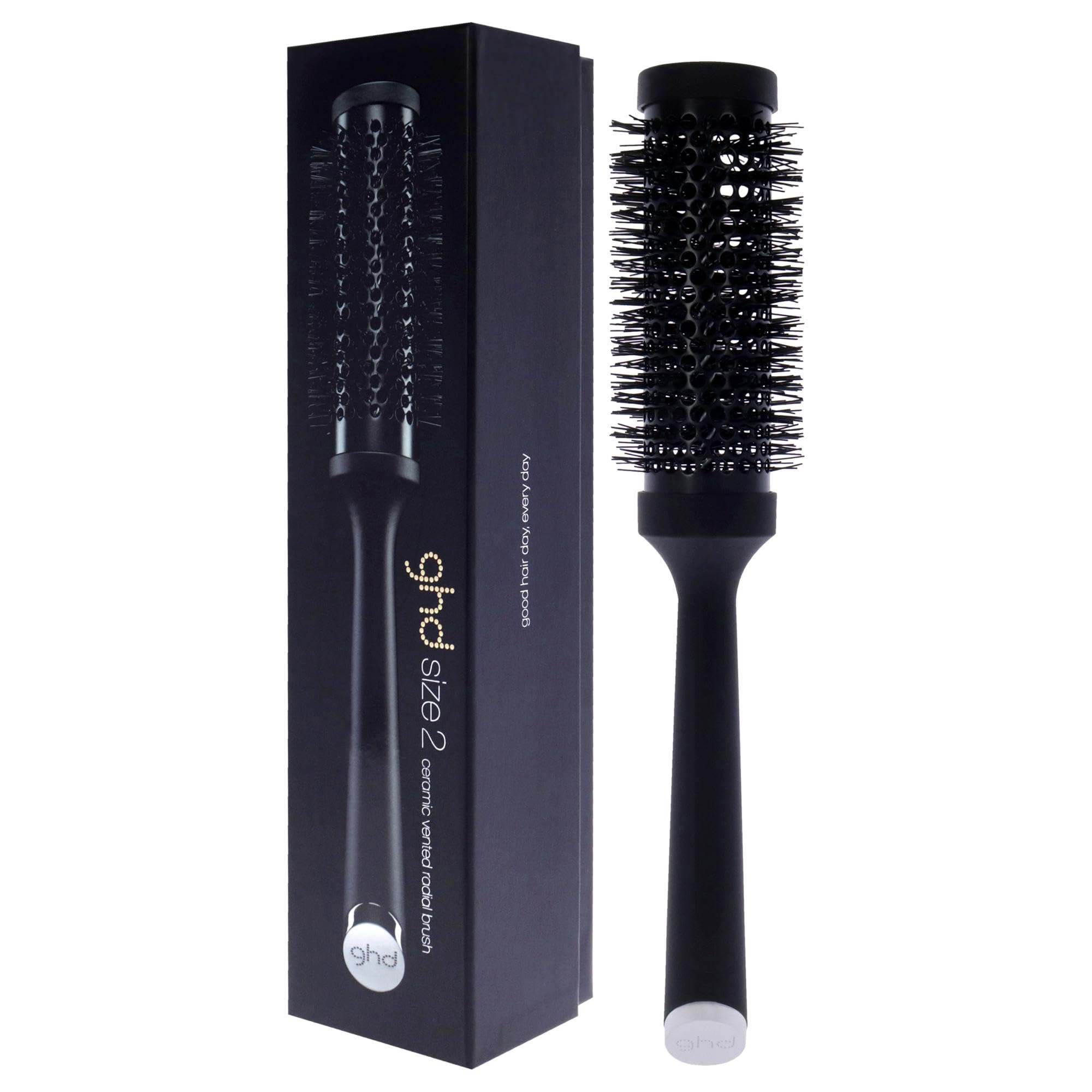 ghd Ceramic Vented Round Brush - 1.3 inch Barrel, 35mm Barrel, Size 2