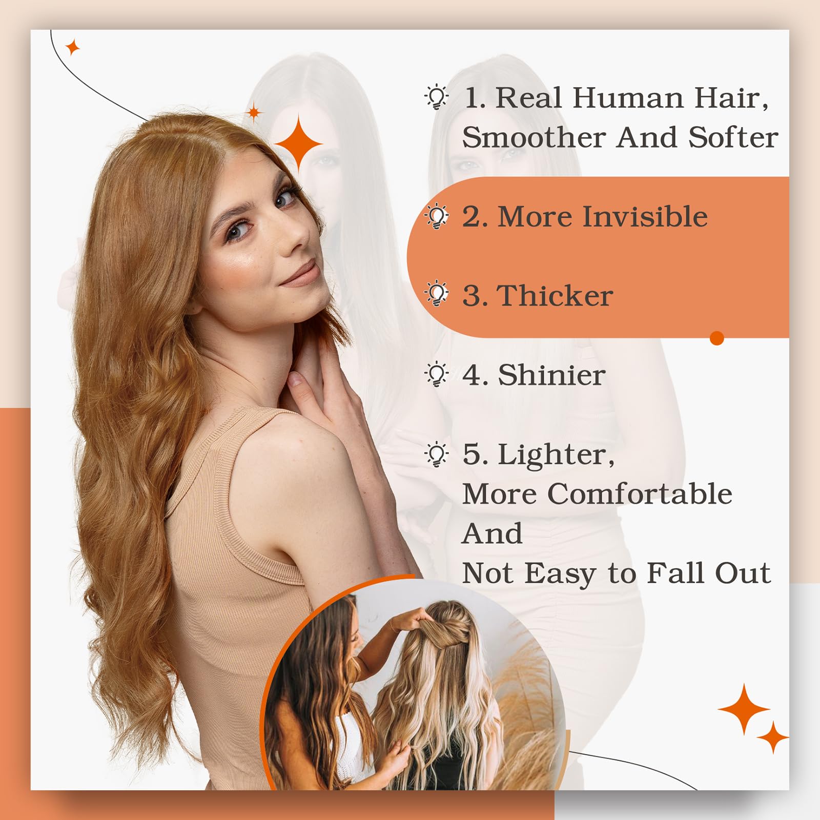 Full Shine Tape In Hair Extensions Human Hair Color 330 Auburn Hair Extensions Tape In 10 Inch Tape In Extensions 30G Invisible