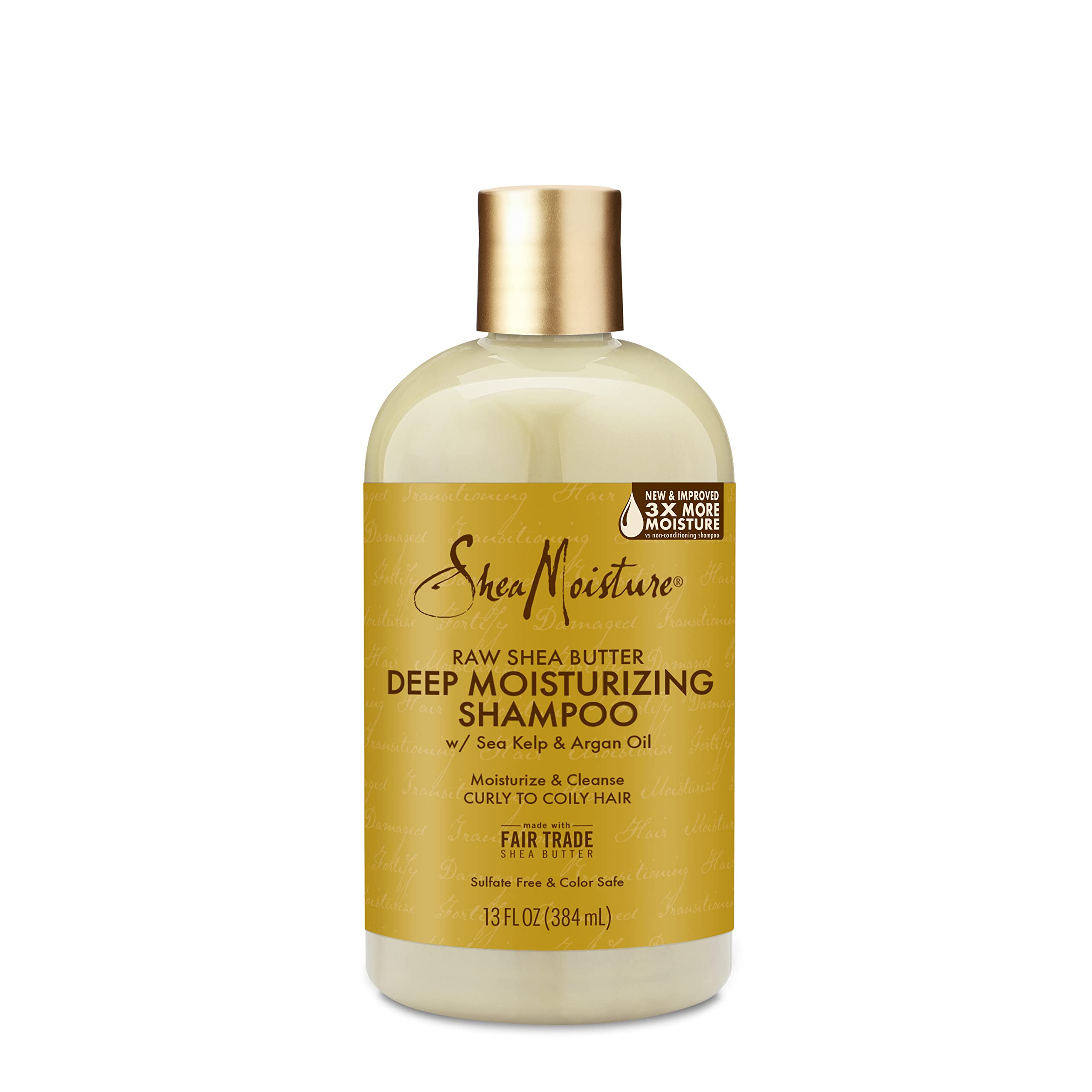 SheaMoisture Shampoo Deep Moisturizing For Dry, Damaged Or Transitioning Hair Raw Shea Butter Sulfate-Free 13oz