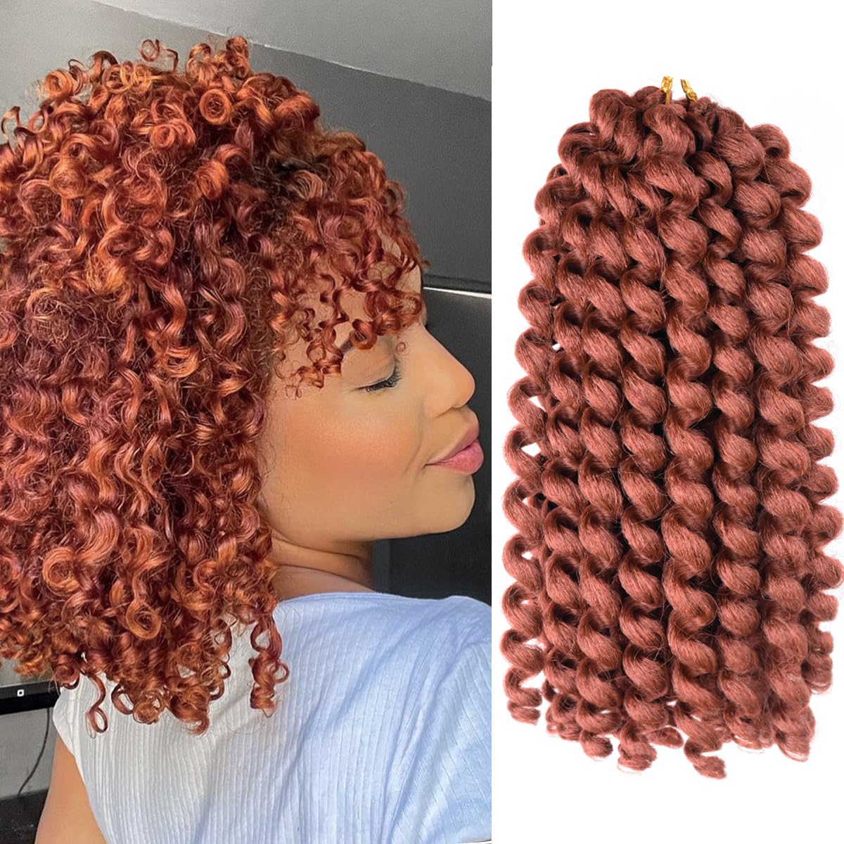 12Inch 5Packs Wand Curl Crochet Hair,Jamaican Bounce Crochet Hair Extensions Crochet Braids Curly Crochet Hair for Women Curly B