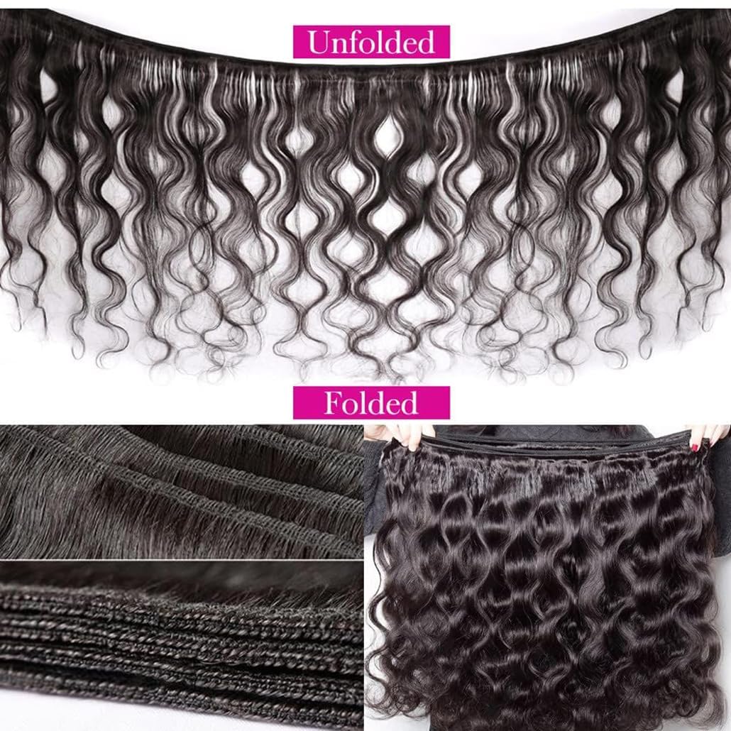 Human Hair Bundles Body Wave 4 Bundles 14 16 18 20 Inch 12A Human Hair For Black Women 100% Unprocessed Brazilian Virgin Hair Bu