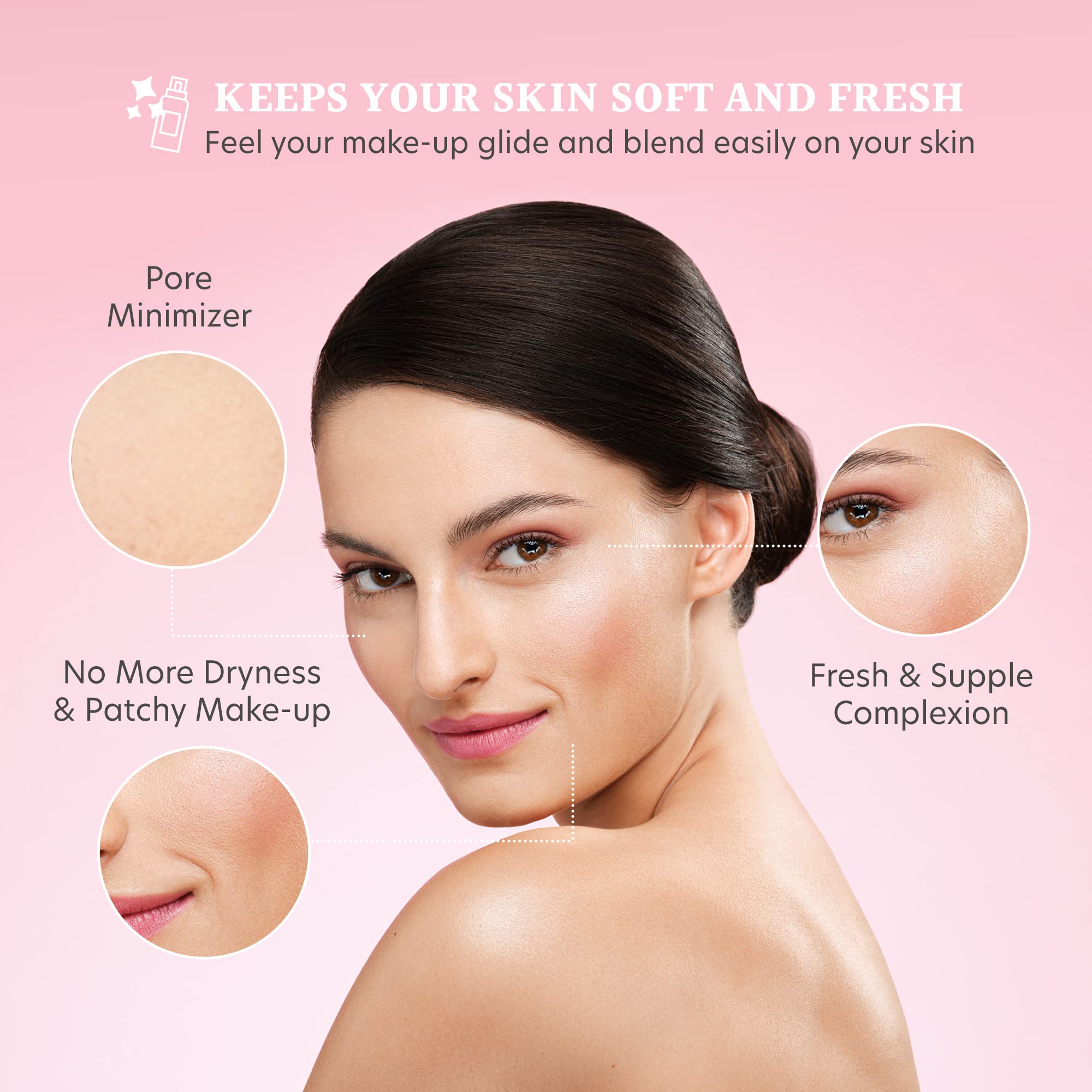 Dermacol - Satin Makeup Base, Matte Face Primer for Wrinkles and Pores, Transparent Makeup Primer for Oily Skin & Dry and Combin