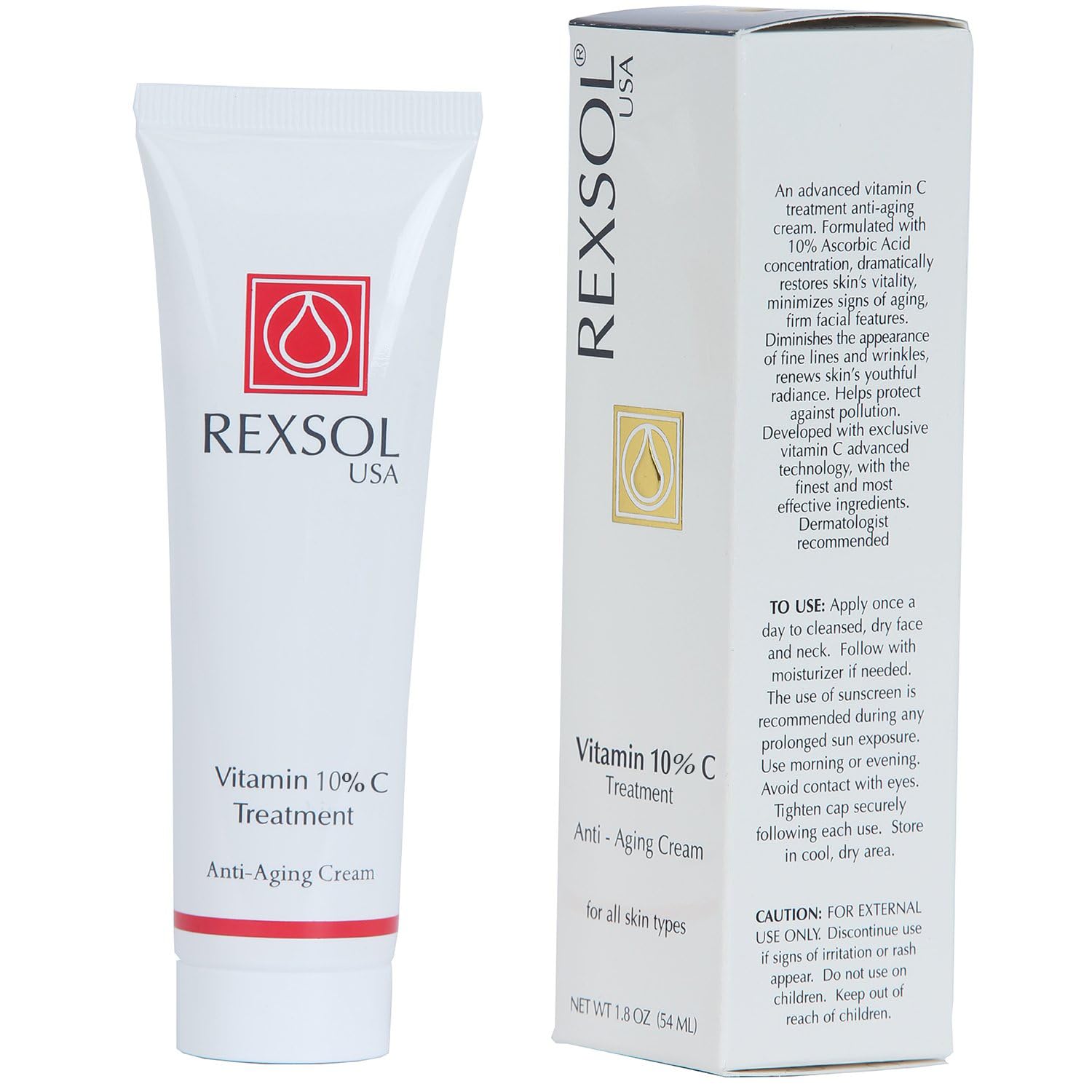 REXSOL 10% VITAMIN C TREATMENT ANTIWRINKLE CREAM
