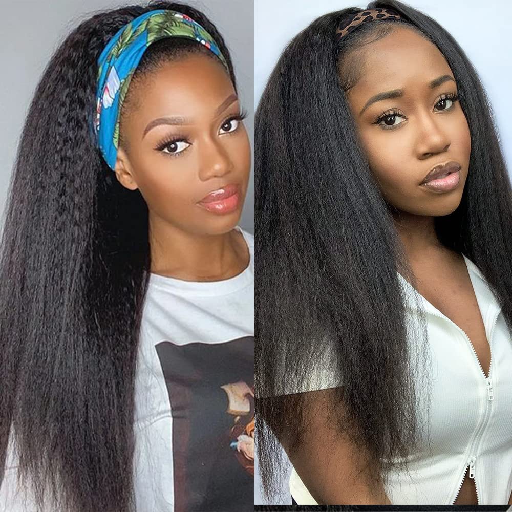 Kerriana Kinky Straight Bundles, 20 22 24 Inch Human Hair Bundles 100% Unprocessed Brazilian 3 Bundles For Black Women Natural B