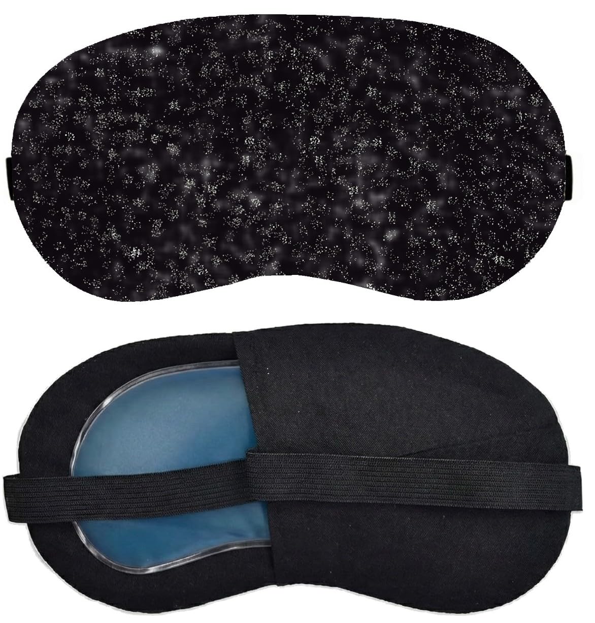 Sleep Mask With Cooling Gel Insert  Soft Plush Eye Mask For Sleeping, Travel & Nap  Light Blocking Blindfold For Kids & Adults