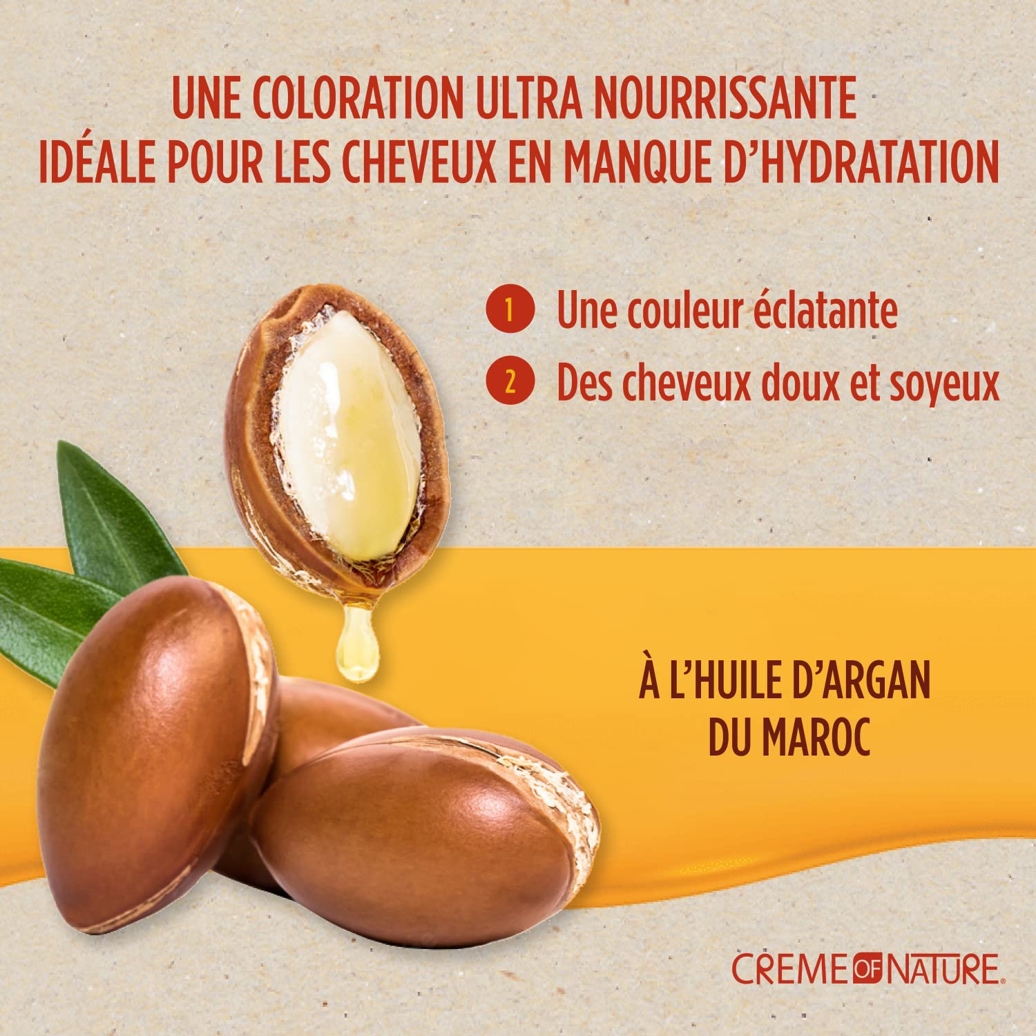 CREME OF NATURE EXOTIC SHINE COLOUR WITH ARGAN OIL FROM MOROCCO 1.0 INTENSE BLACK by Creme of Nature