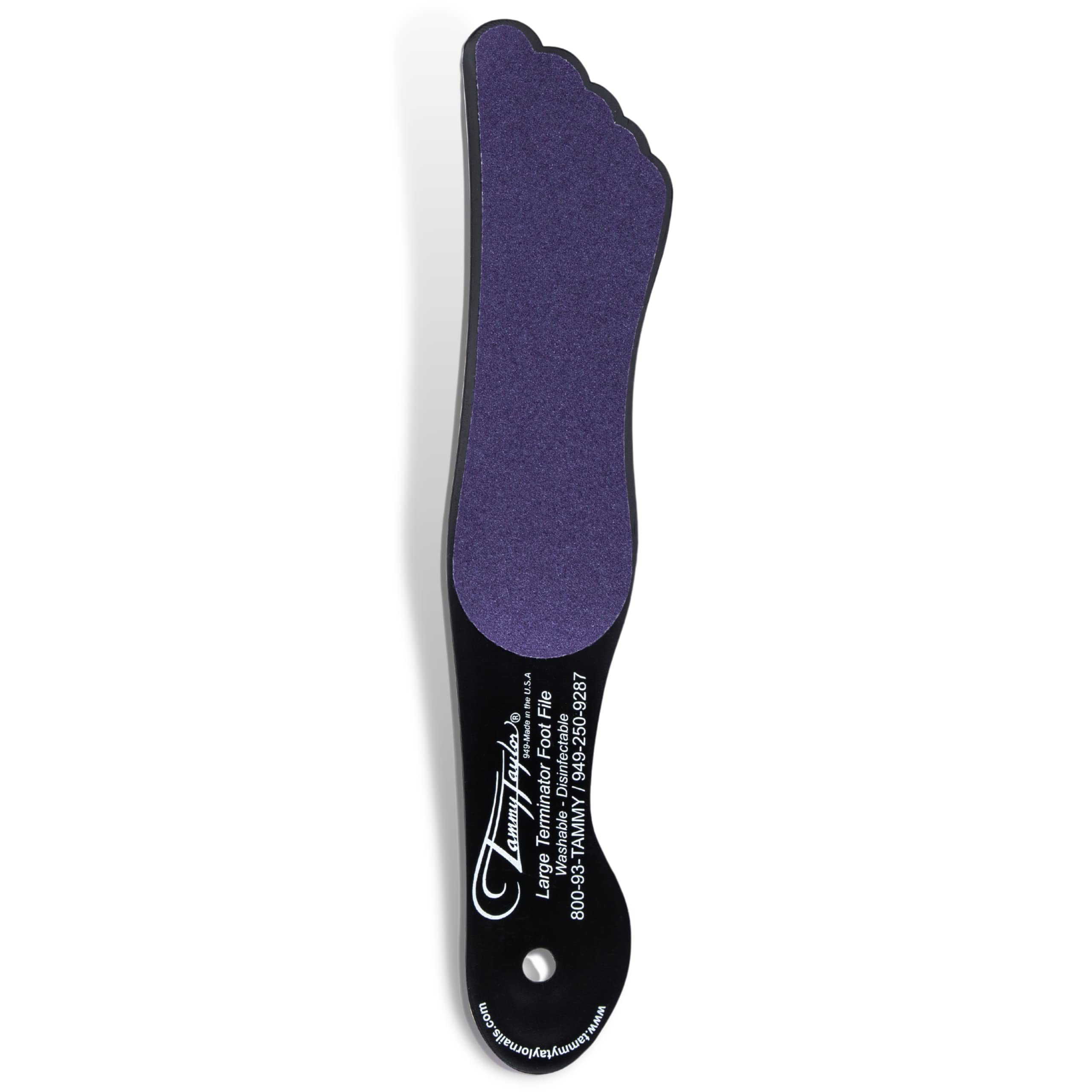 Tammy Taylor Foot File Callus Remover For Soft Feet | Purple Terminator Large Foot Scrubber & Dead Skin Remover | In Shower Foot