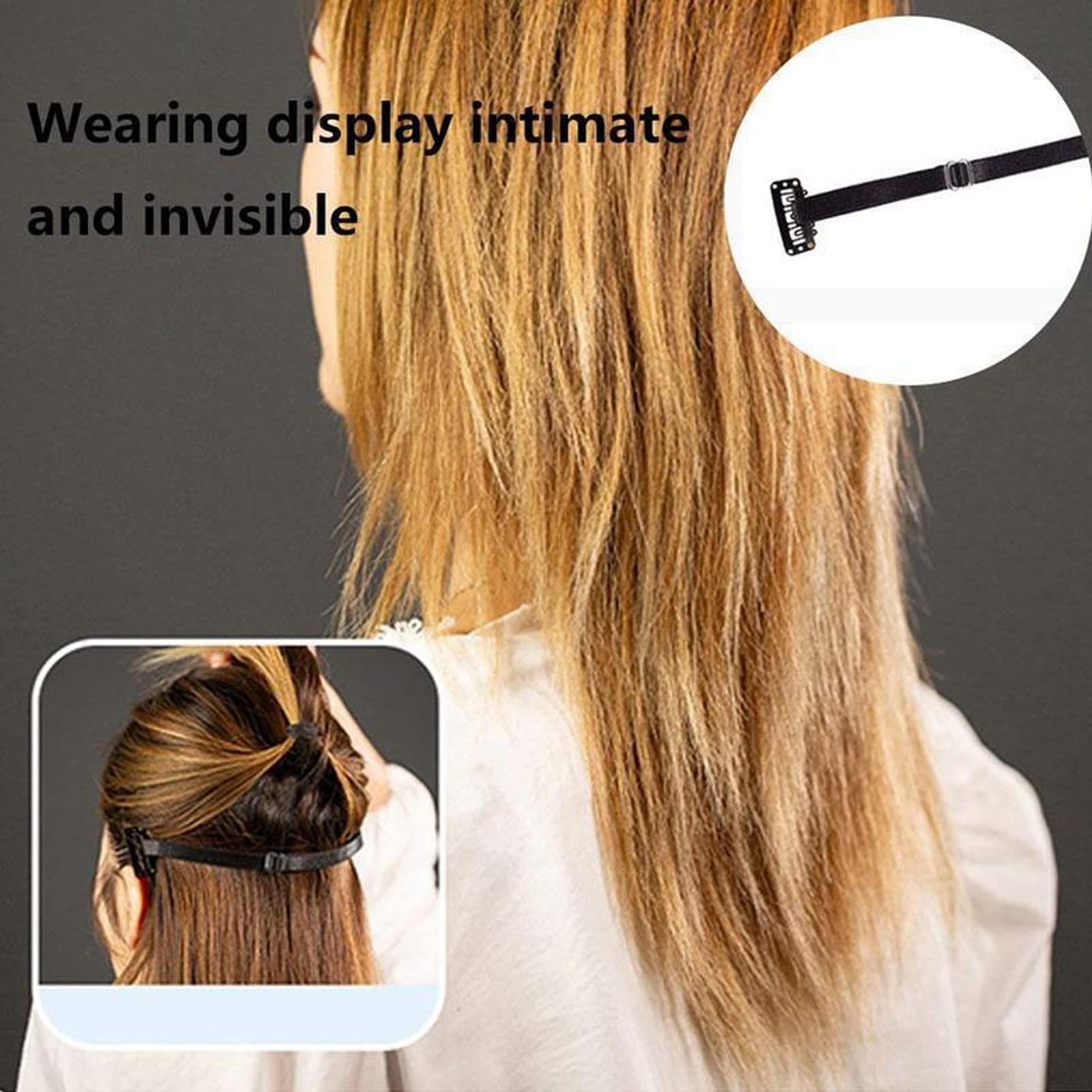 3 Pcs Face Tape Band,Reusable Portable Adjustable Elastic Face Stretching Strap With Clips For Women Beauty