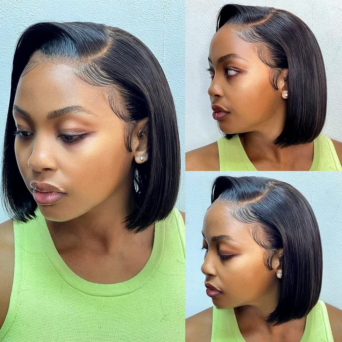 Tascal Bob Wig Human Hair 13x6 Straight Bob Human Hair Wig Short Bob Straight Lace Front Wigs Human Hair Wigs for Black Women Pr