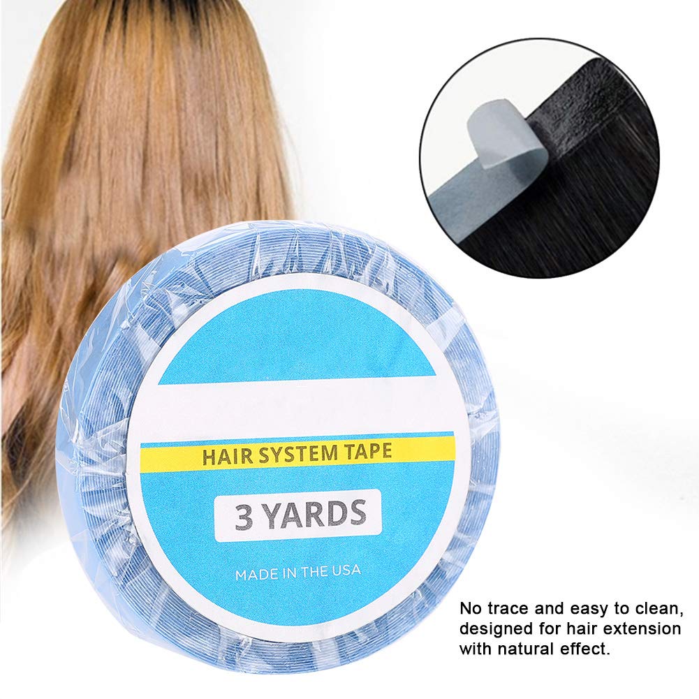 Hair Extension Adhesive Double Sided Tape, Waterproof Nano Hair Tape Beauty Tool For Extensions Toupees Beards And Wigs