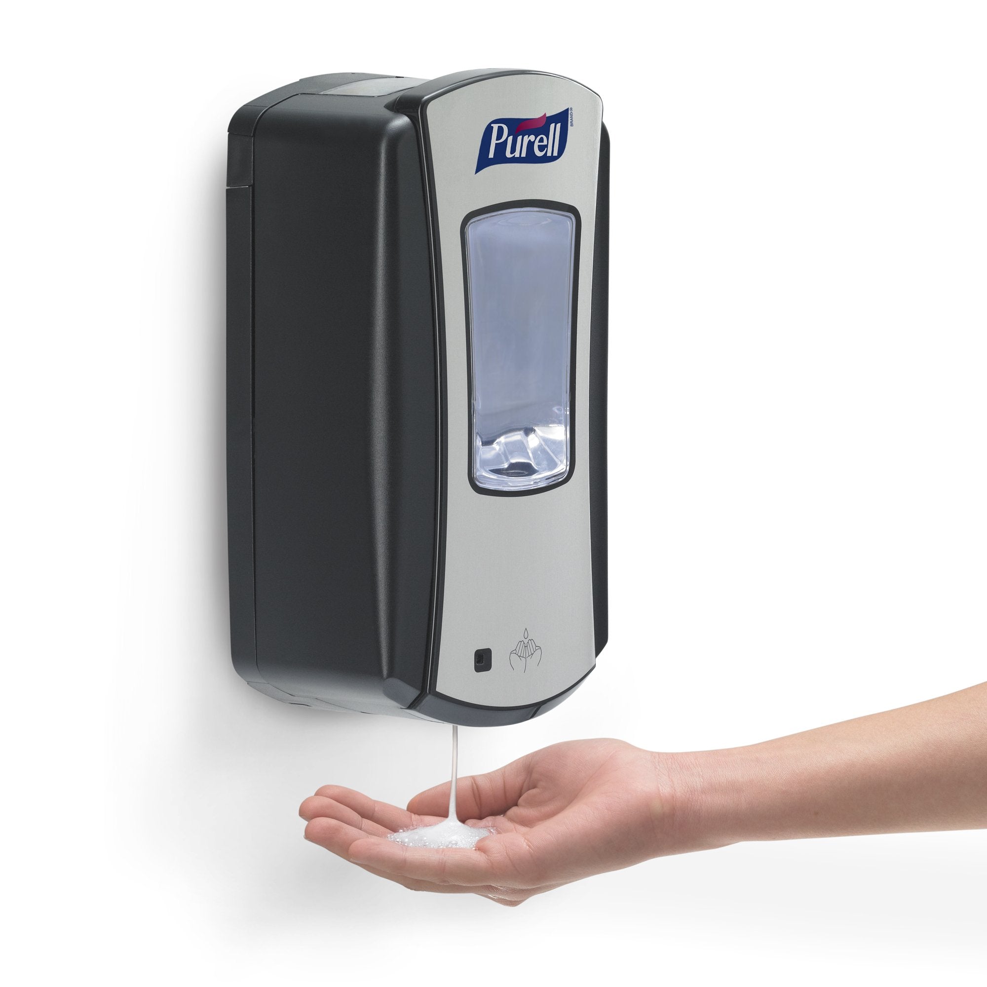 Purell Ltx-12 Touch-Free Hand Sanitizer Dispenser, Chrome/Black, For 1200 Ml Purell Ltx-12 Hand Sanitizer Refills (Pack Of 1) -