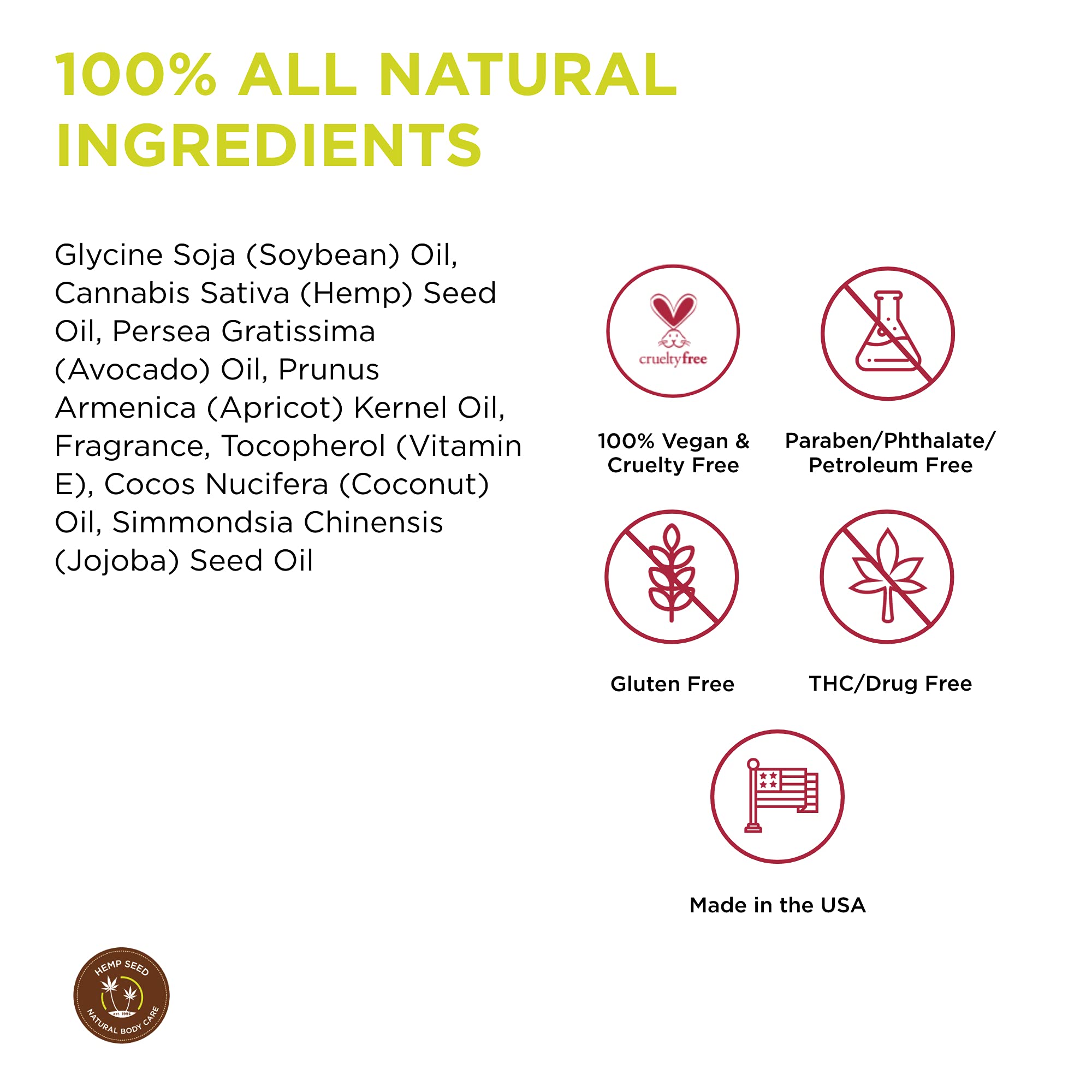 Hemp Seed Moisturizing Oil Spray, Skinny Dip - 8 Oz - Smooth, Moisturize & Protect Skin - With Vitamin E + Hemp Seed, Coconut &