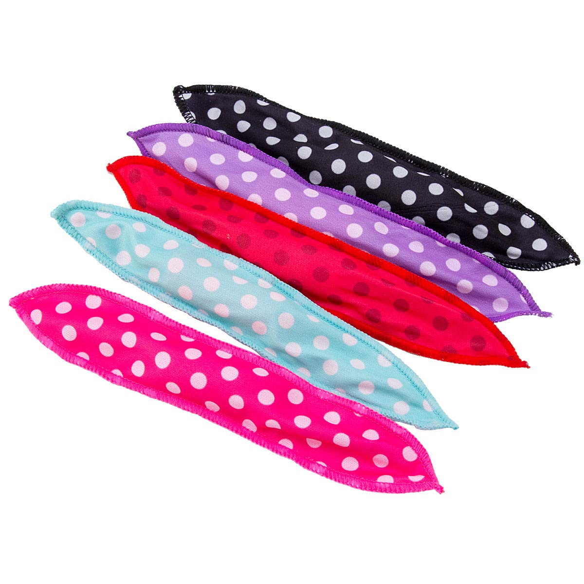 Peony Man Hair Curler Rollers - 30 Foam Styling Tools with Storage Bag - Flexible Soft Sponge - 5 Colors - Model SU35
