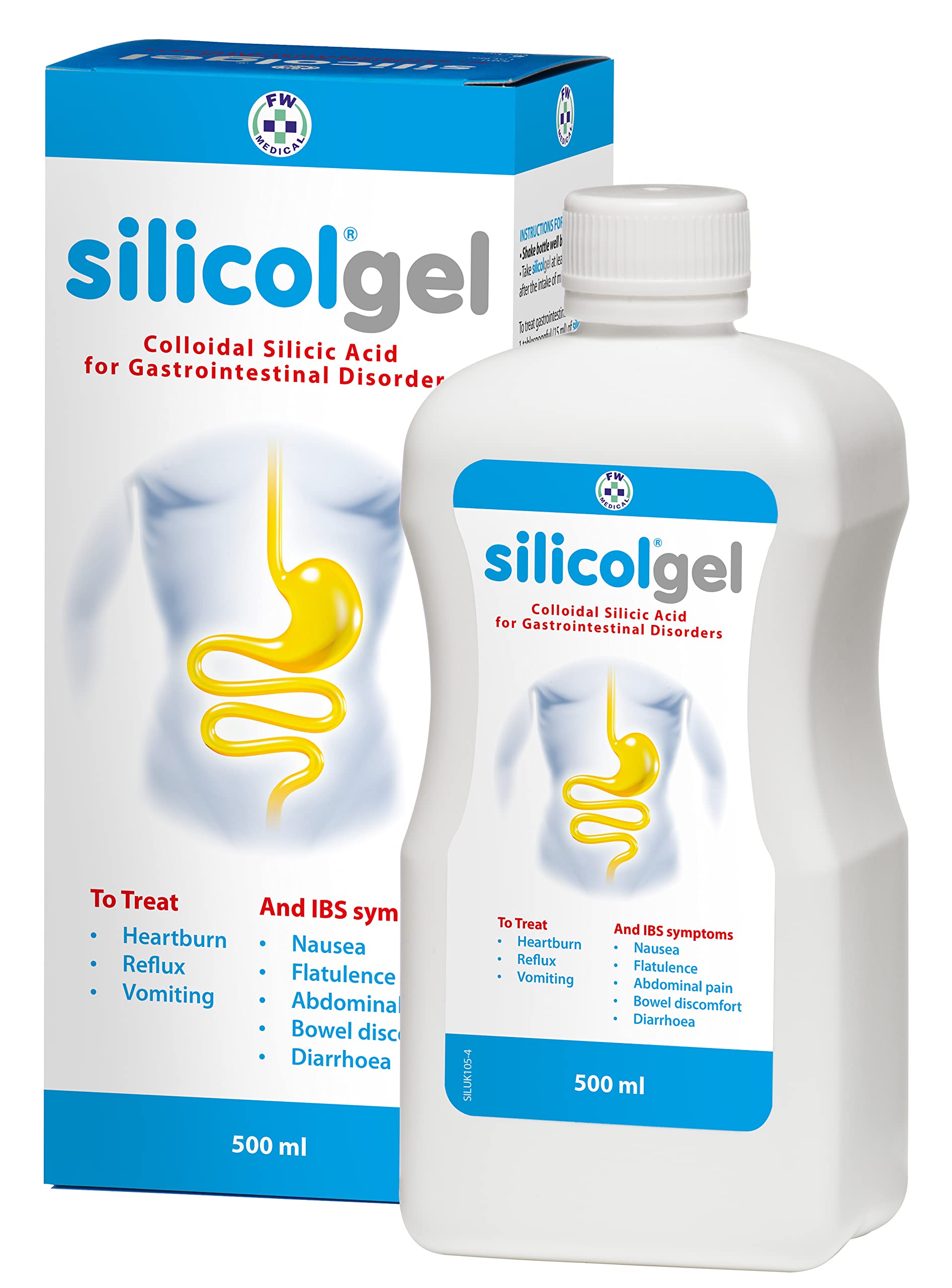 Silicol Saguna Silicol Gel - 500ml, 16.7 Fl Oz, Ideal for Digestive Health