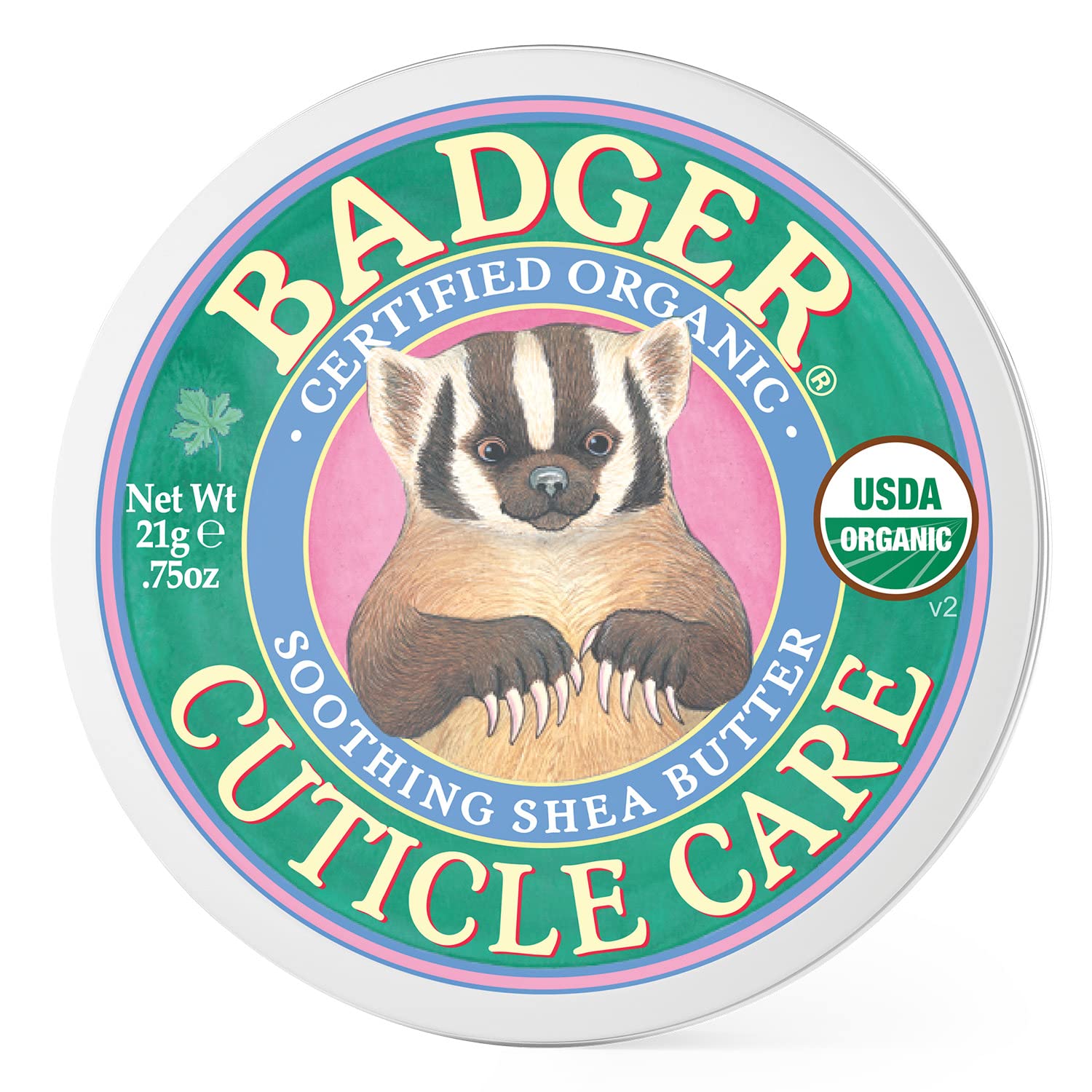 Badger Organic Cuticle Care Balm - Natural Nail Care Cream With Shea Butter, Vitamin-Rich Seabuckthorn Extract To Strengthen, So
