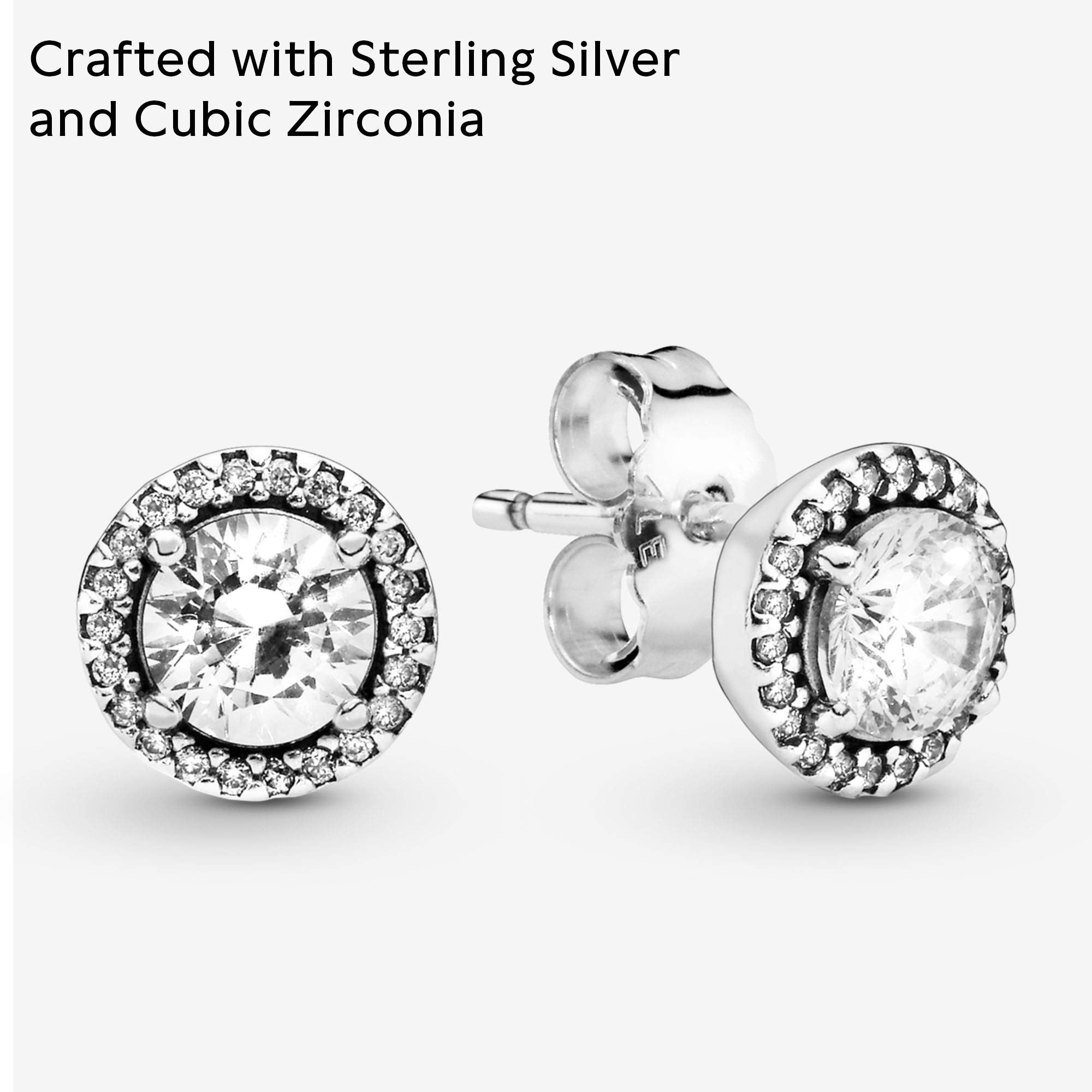 Pandora Classic Elegance, Clear Cz Earrings