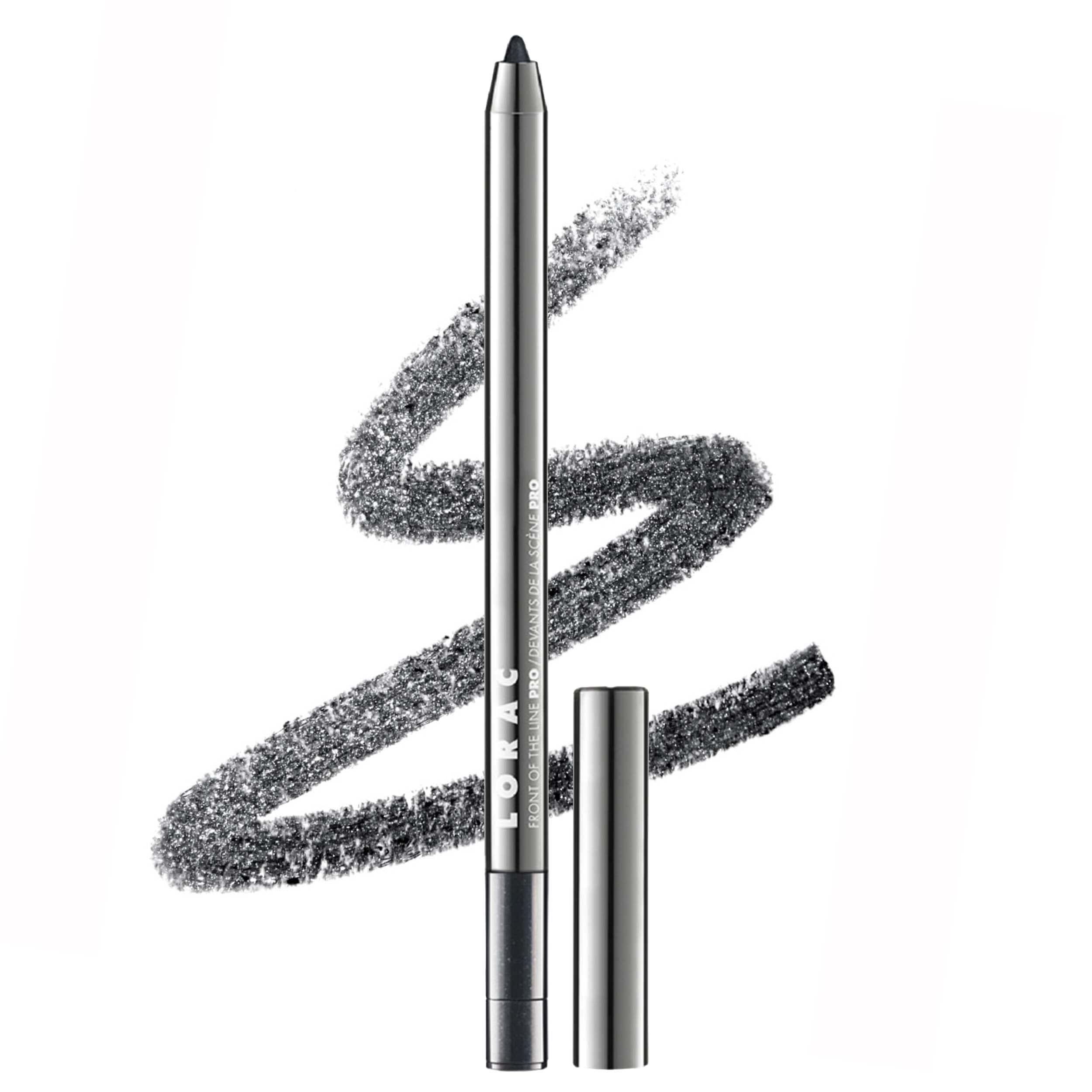 Lorac Front Line Pro Waterproof Eyeliner Pencil, Charcoal | Long Lasting| Makeup Pencil Sharpener | High-Precision