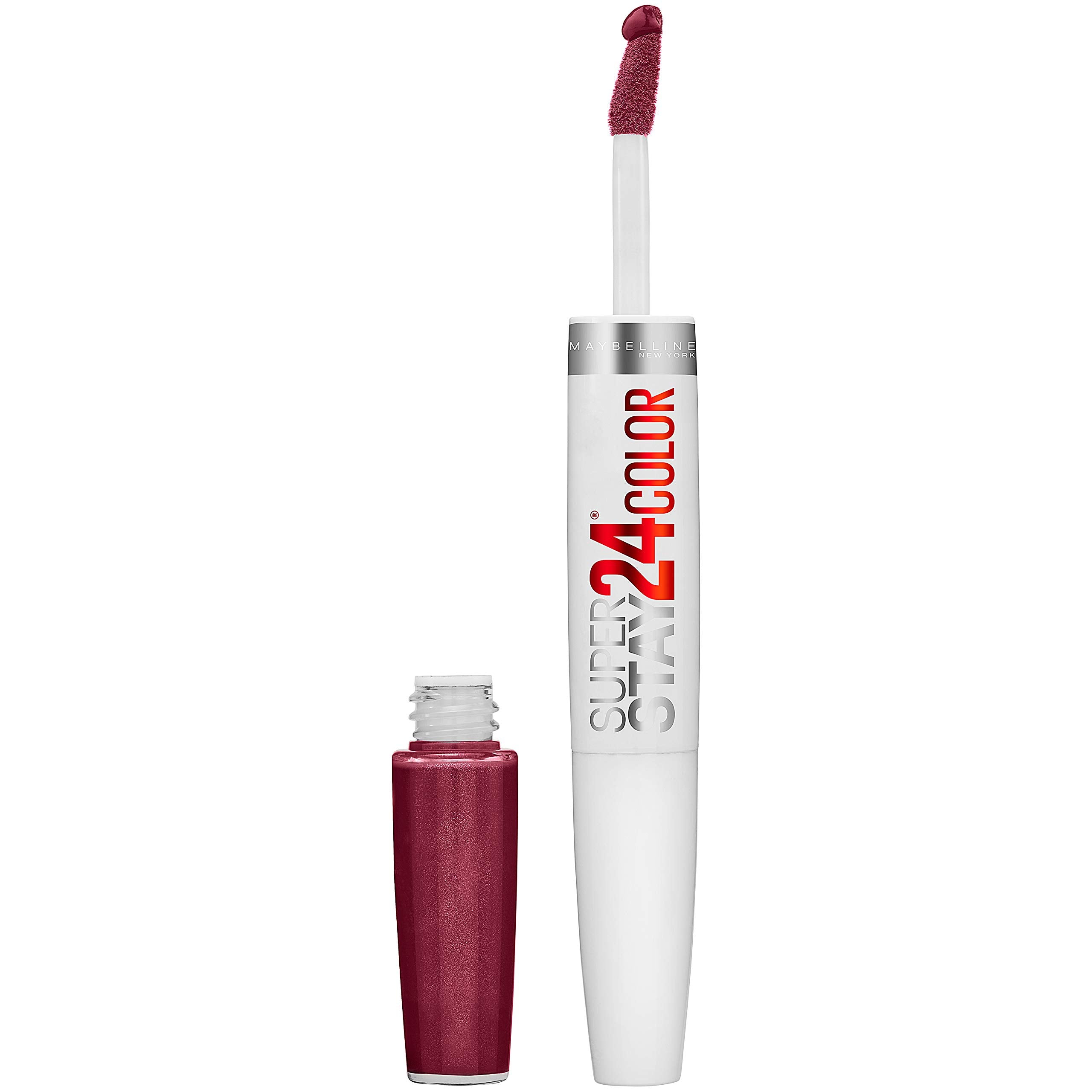 Maybelline Super Stay 24, 2-Step Liquid Lipstick Makeup, Long Lasting Highly Pigmented Color With Moisturizing Balm, Unlimited R