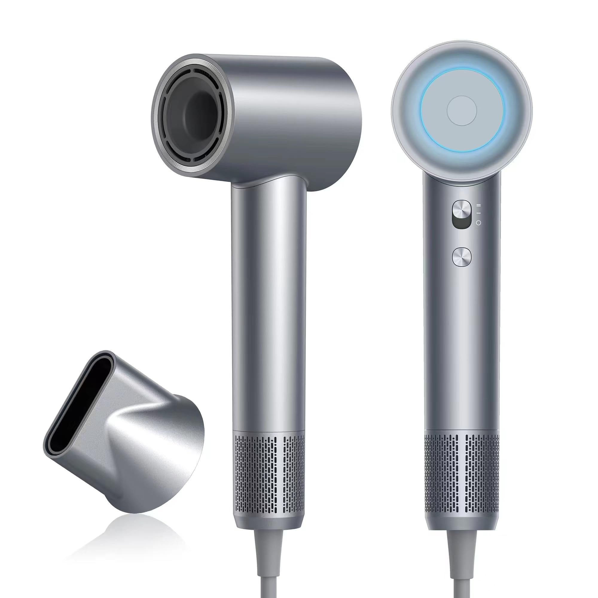 Hair Dryer, Zhiyangfei Negative Ion Blow Dryer, 110, 000 Rpm Brushless Motor, 3 Heat Settings, 360 Rotating Magnetic Nozzle, Hig