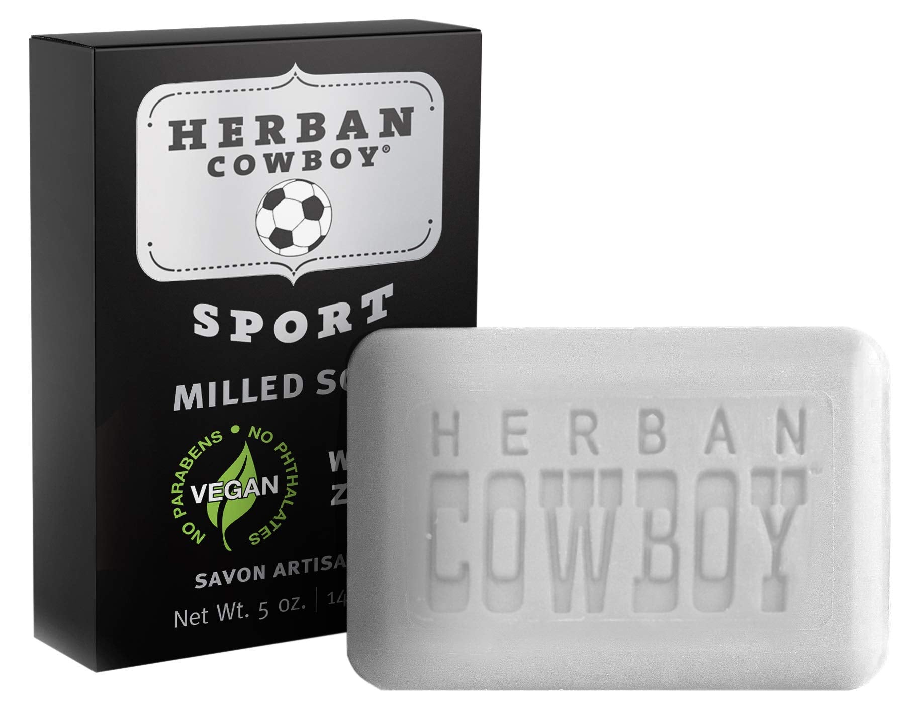Herban Cowboy Bar Soap, Sport, 5 Ounce
