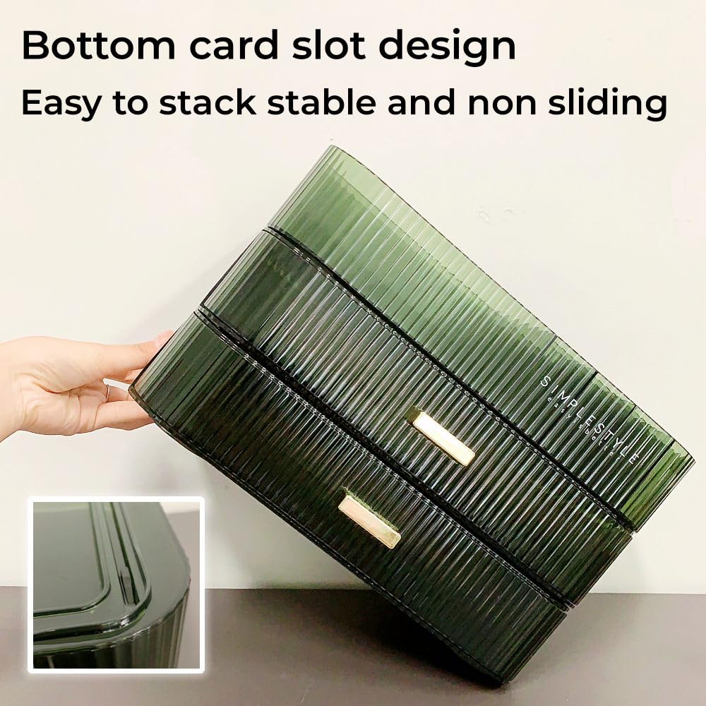 Plinjoy Makeup Organizer With Drawers Stackable Skincare Cosmetic Makeup Organization For Vanit Bathroom Desk Countertop