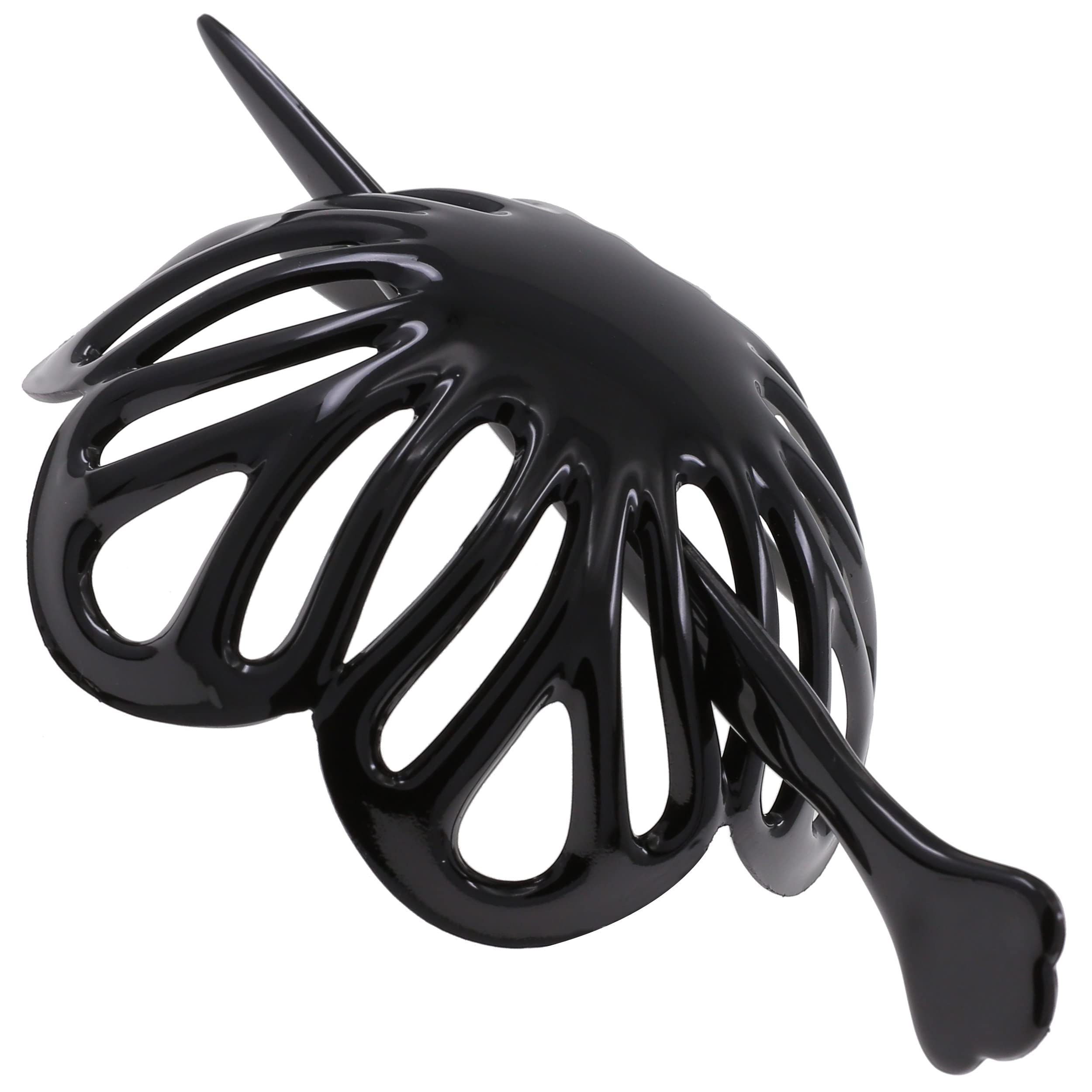 Camila Paris NV150 Hair Bun Maker for Women, Black Round Dome Clip for Updo Styling, No Slip French Bun Accessories, Made in Fra