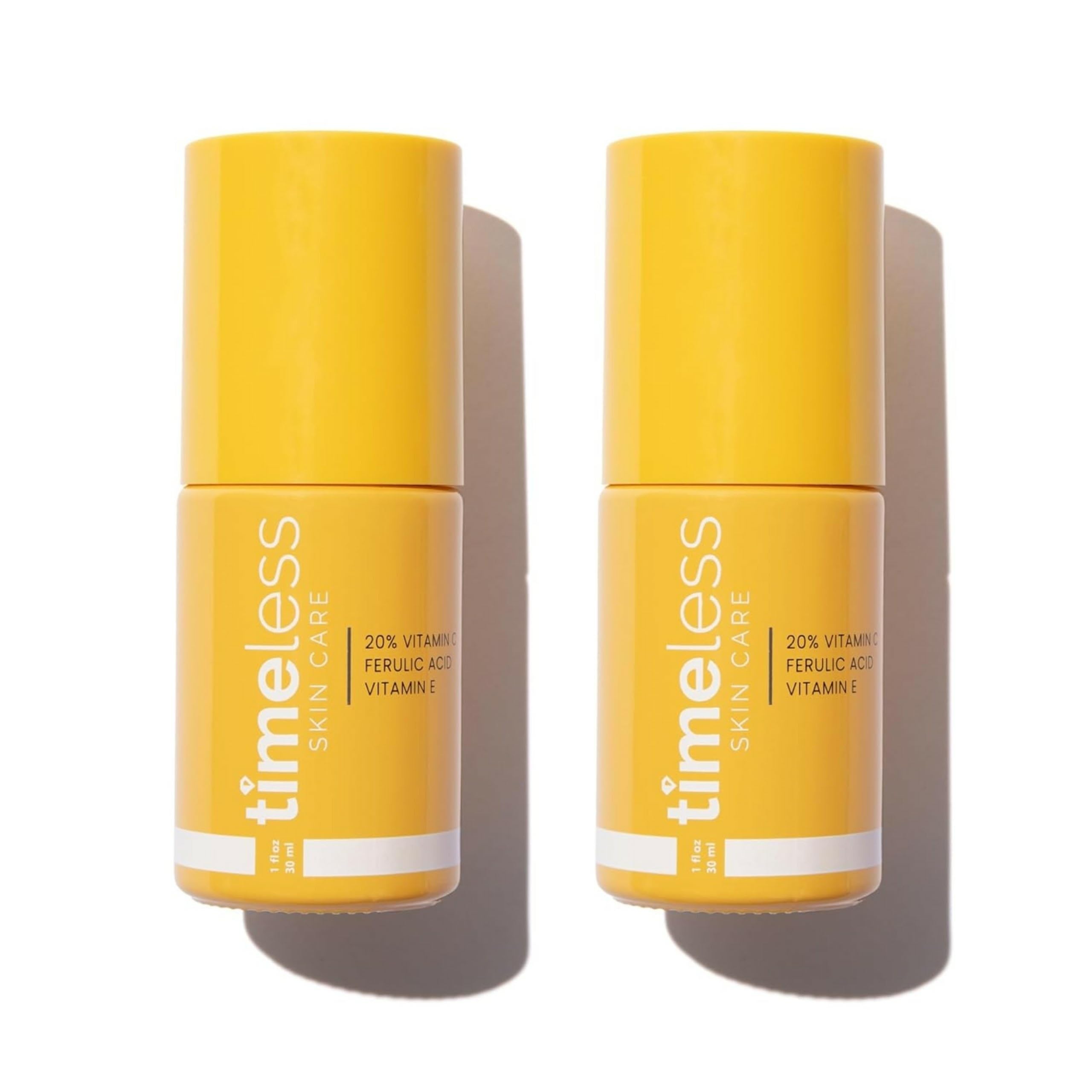 Timeless Skin Care Vitamin C Serum with Vitamin E & Ferulic Acid - Serum - for Oily & Dry Skin - Fragrance-Free - 1 Fl oz (Pack 