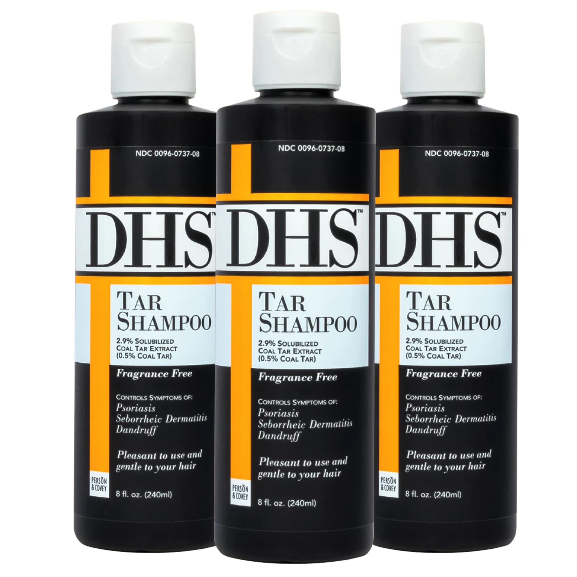 DHS Person & Covey, Inc Coal Tar Shampoo - Anti Dandruff Shampoo for Men & Women, Psoriasis Shampoo & Dandruff Hair Care for Itc