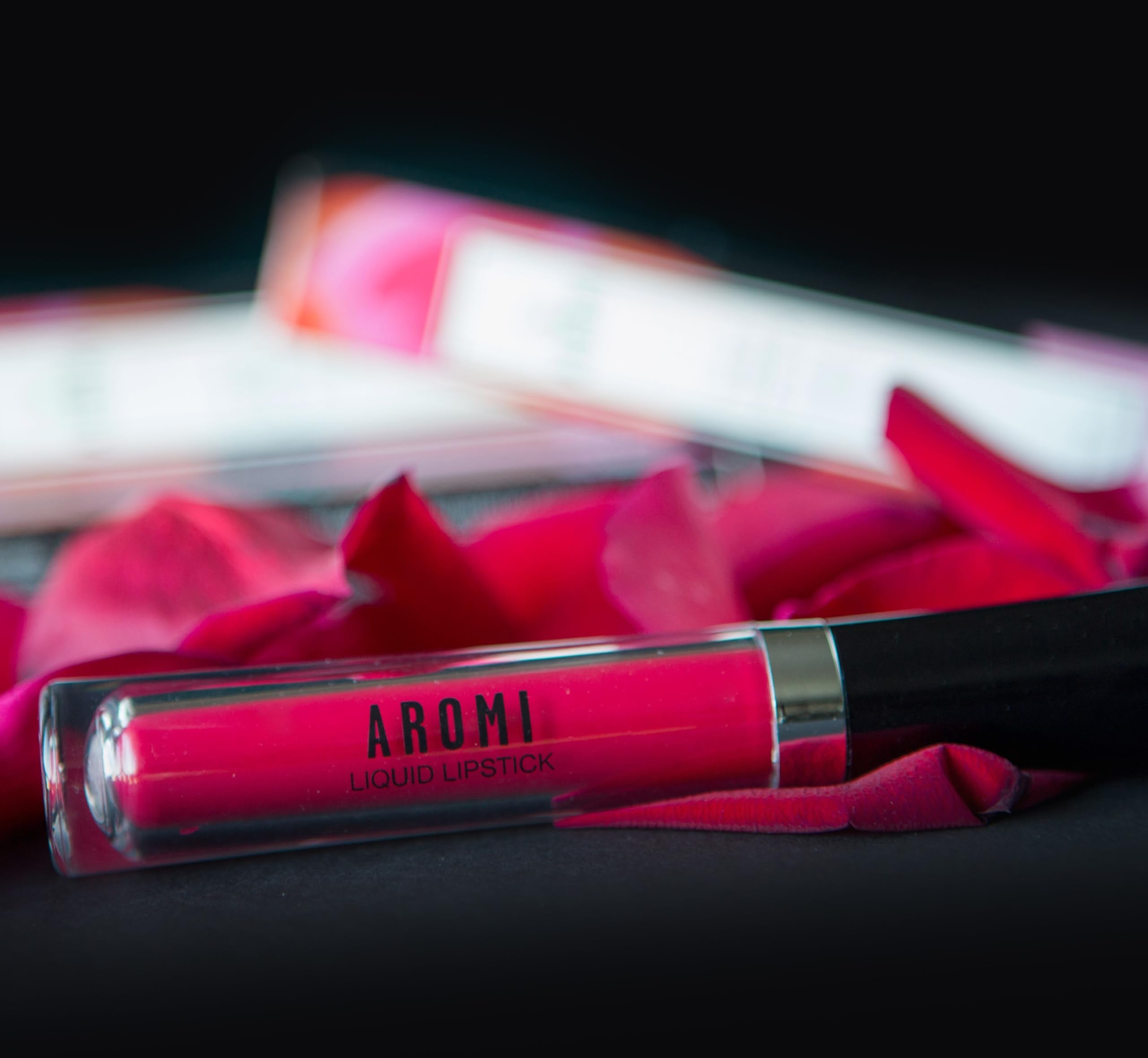 Aromi Matte Liquid Lipstick | Bright Magenta Red Lip Color, Long-Lasting, Transfer And Smudge Proof, Waterproof, Paraben, Phthal