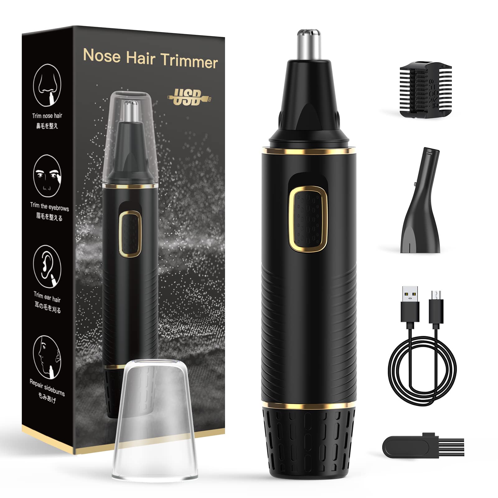 Xoomrscp Nose Hair Trimmer For Men, 2023 Painless Usb Rechargeable Nose Hair Trimmer, Ear And Nose Hair Trimmer For Men, Profess